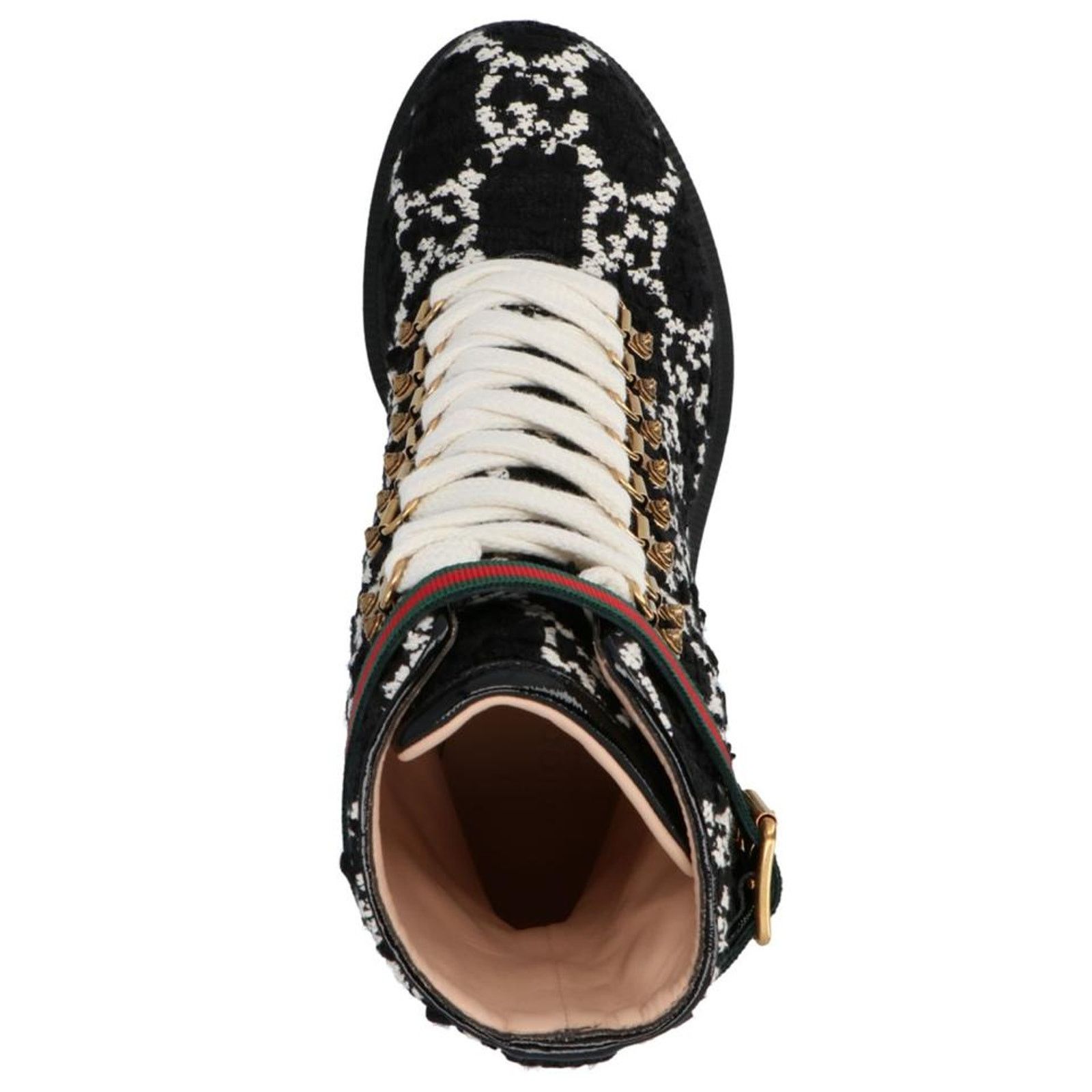 Gucci Trip GG logo wool ankle boots Size US 5 / IT 35 - 3 Thumbnail