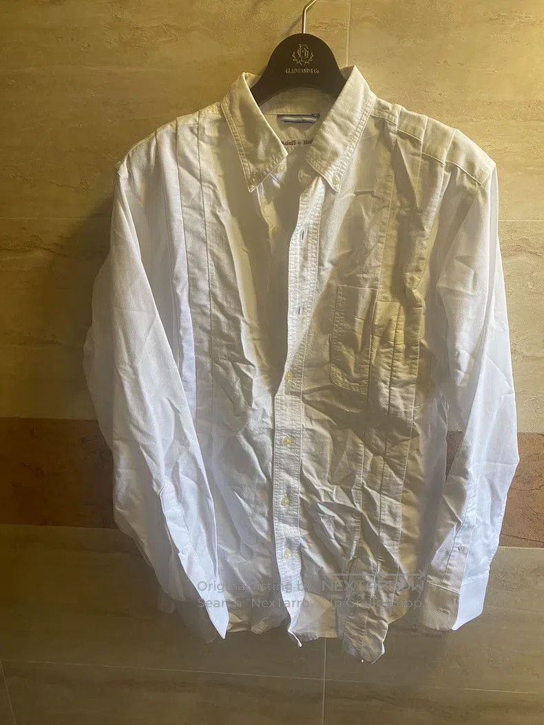 Needles Needles American Shirt Reformed Patchwork Shirt White Shir Size US S / EU 44-46 / 1 - 1 Thumbnail