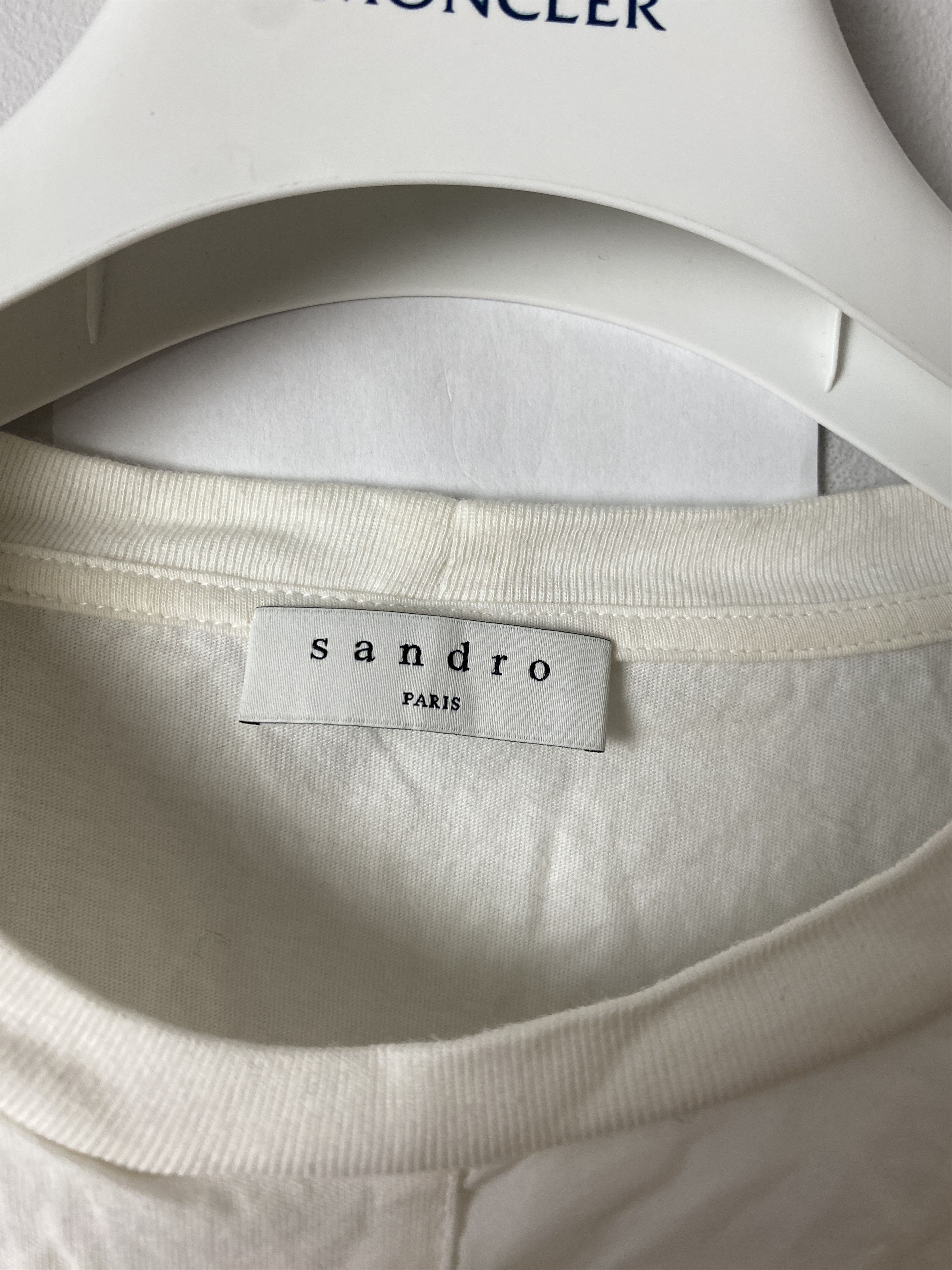 Sandro Sandro bow t-shirt tee casual Size S / US 4 / IT 40 - 3 Thumbnail