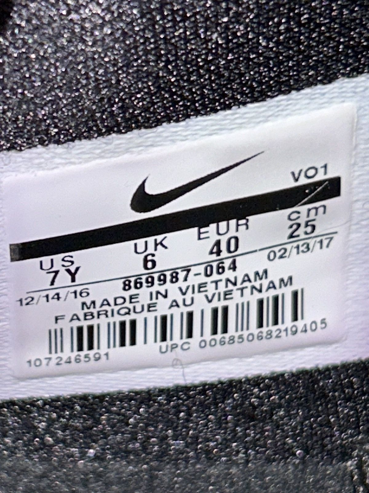 Nike Nike Kobe A.D. GS 'Triple Black' 869987-064 size 7y VNDS Size US 7 / EU 40 - 10 Thumbnail