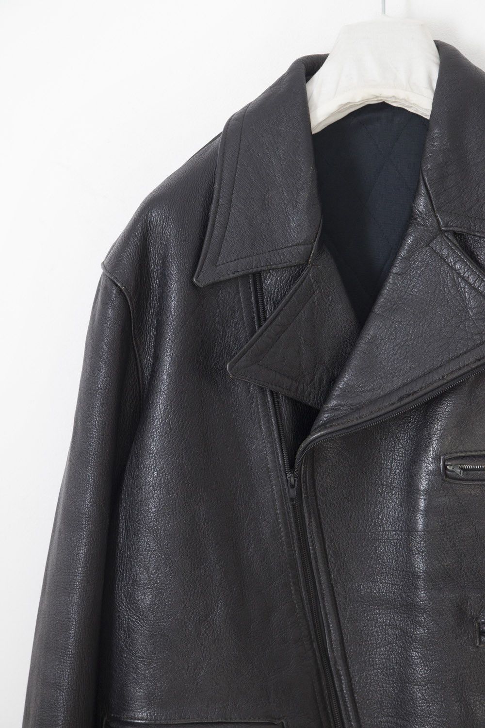 Vintage Vintage 1970's black leather perfecto jacket Size US L / EU 52-54 / 3 - 2 Thumbnail