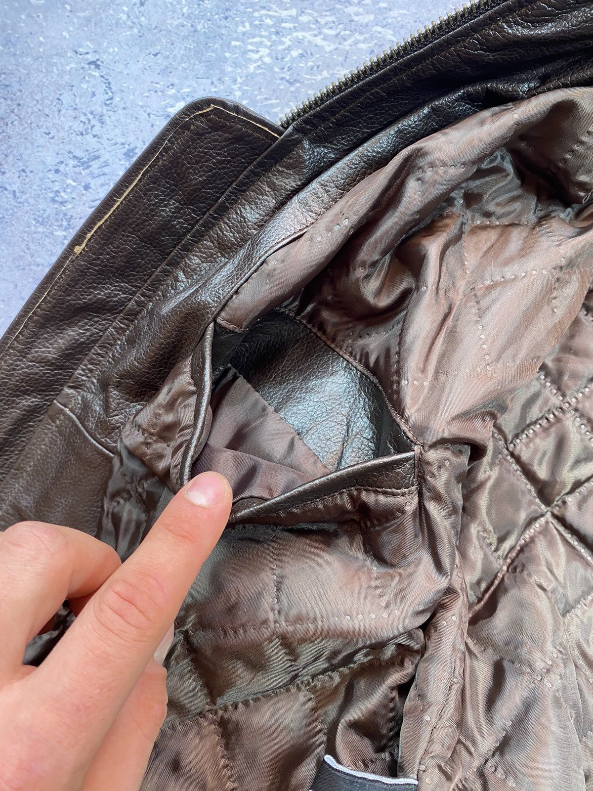 Smart Range London Smart Range London Men’s Leather Bomber Jacket Size M-L Size US M / EU 48-50 / 2 - 23 Thumbnail