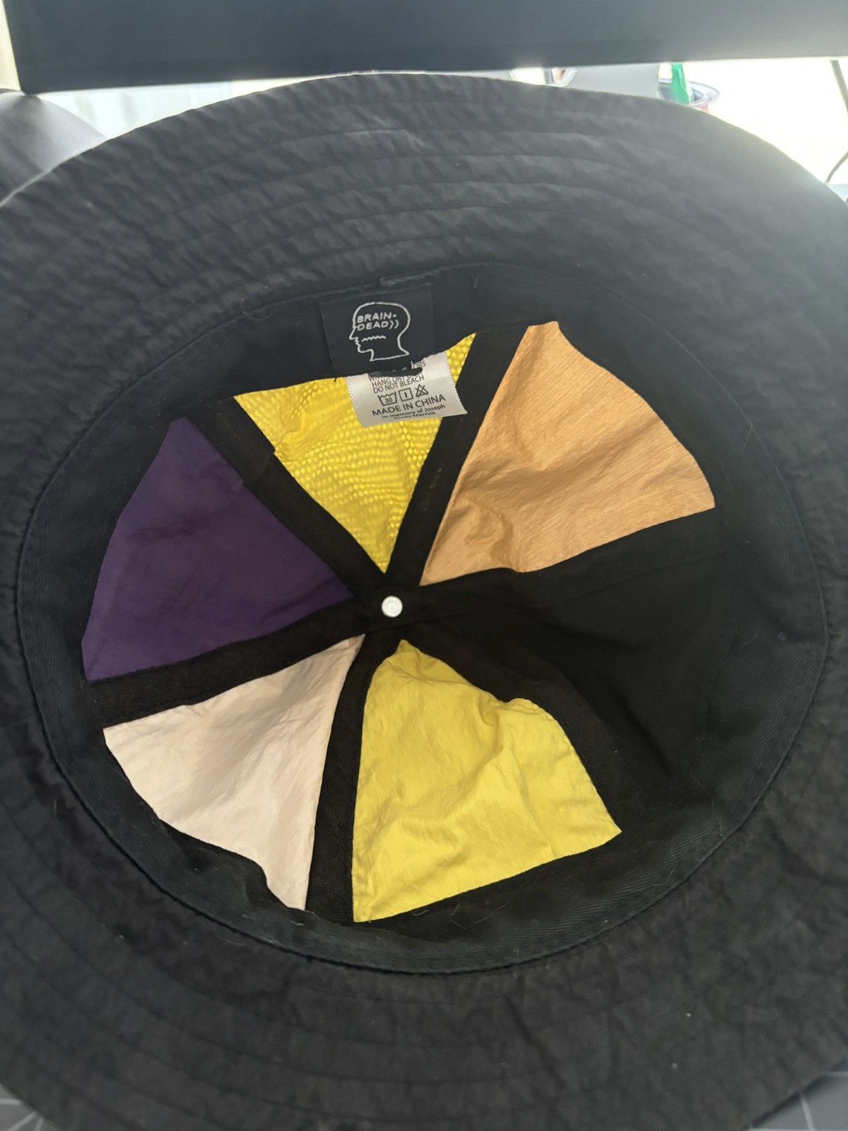 Brain Dead Black and Grey Traveler Bucket hat Size ONE SIZE - 4 Thumbnail