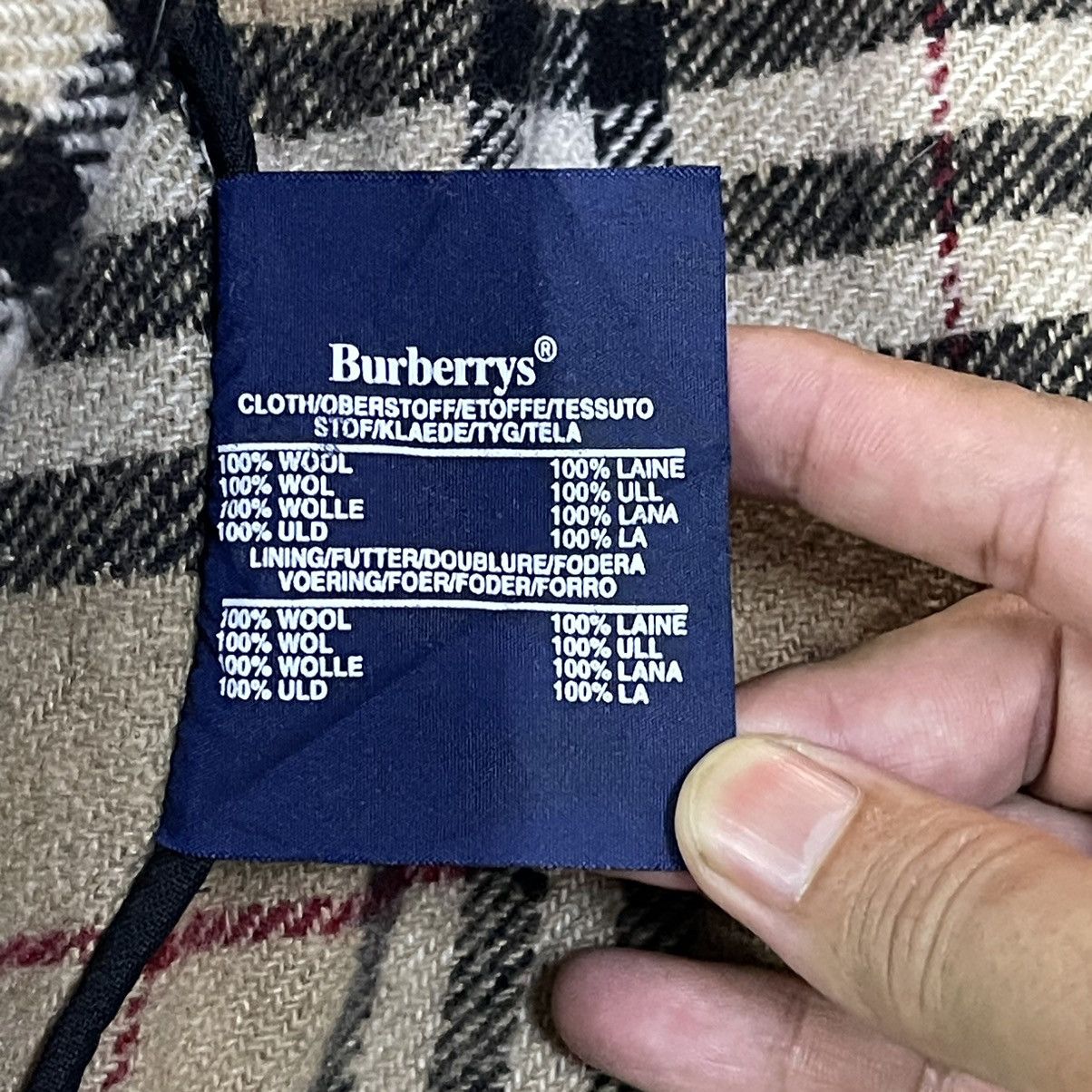 Burberry Vintage Burberry Nova Check Wool Duffle Coat Size US L / EU 52-54 / 3 - 11 Thumbnail