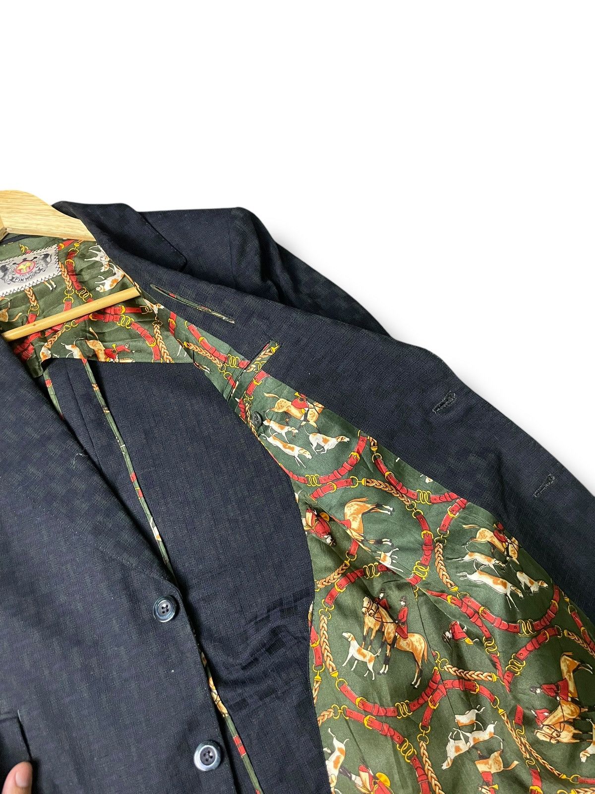 Japanese Brand × Vintage Vintage GINZA TOKYO Embossed Light Blazer (81) Size US XXS / EU 40 - 8 Thumbnail