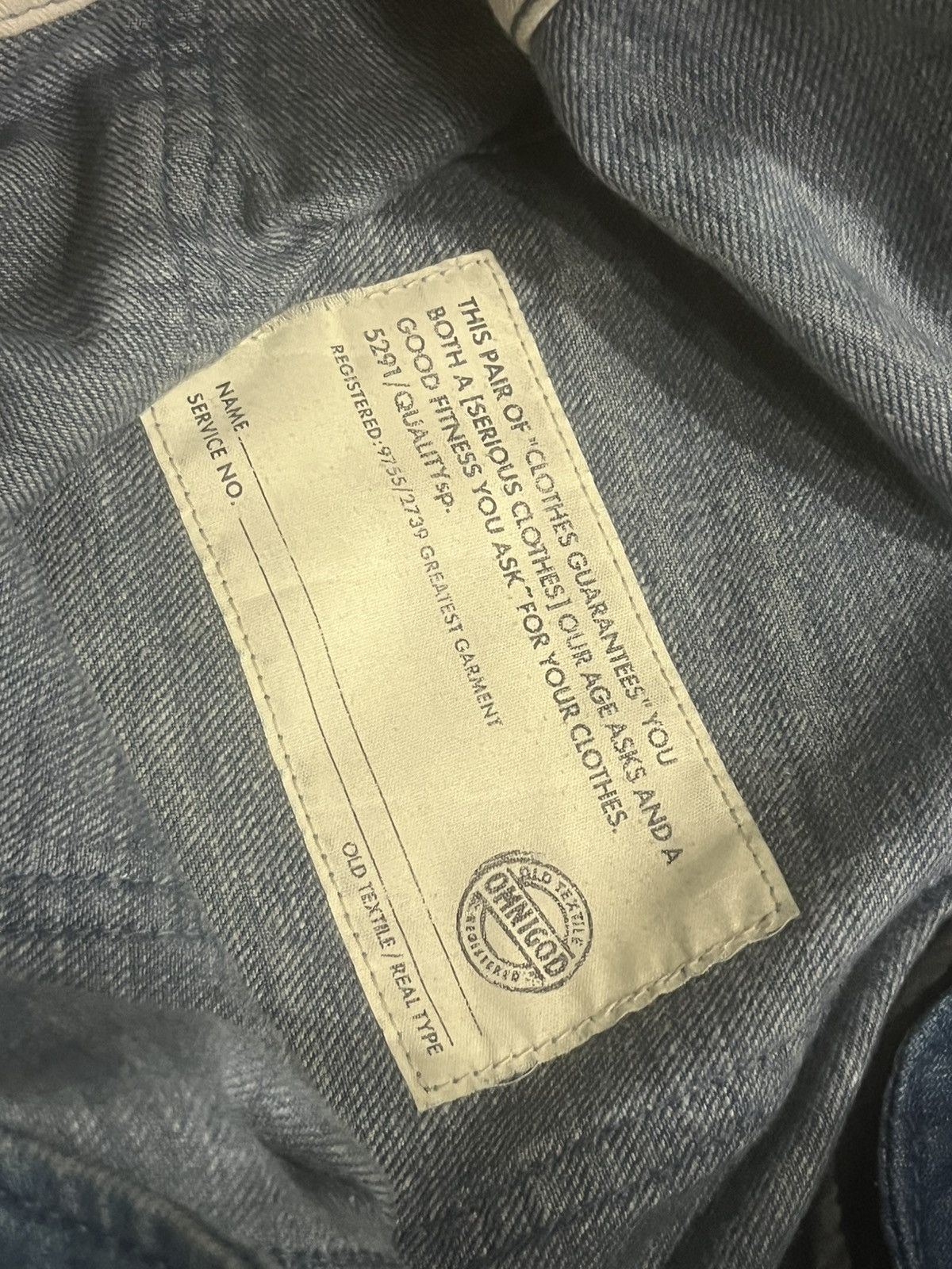 OMNIGOD Vintage Japanese Brand Omnigod Blue Washed Fatigue Pants Size US 30 / EU 46 - 18 Thumbnail