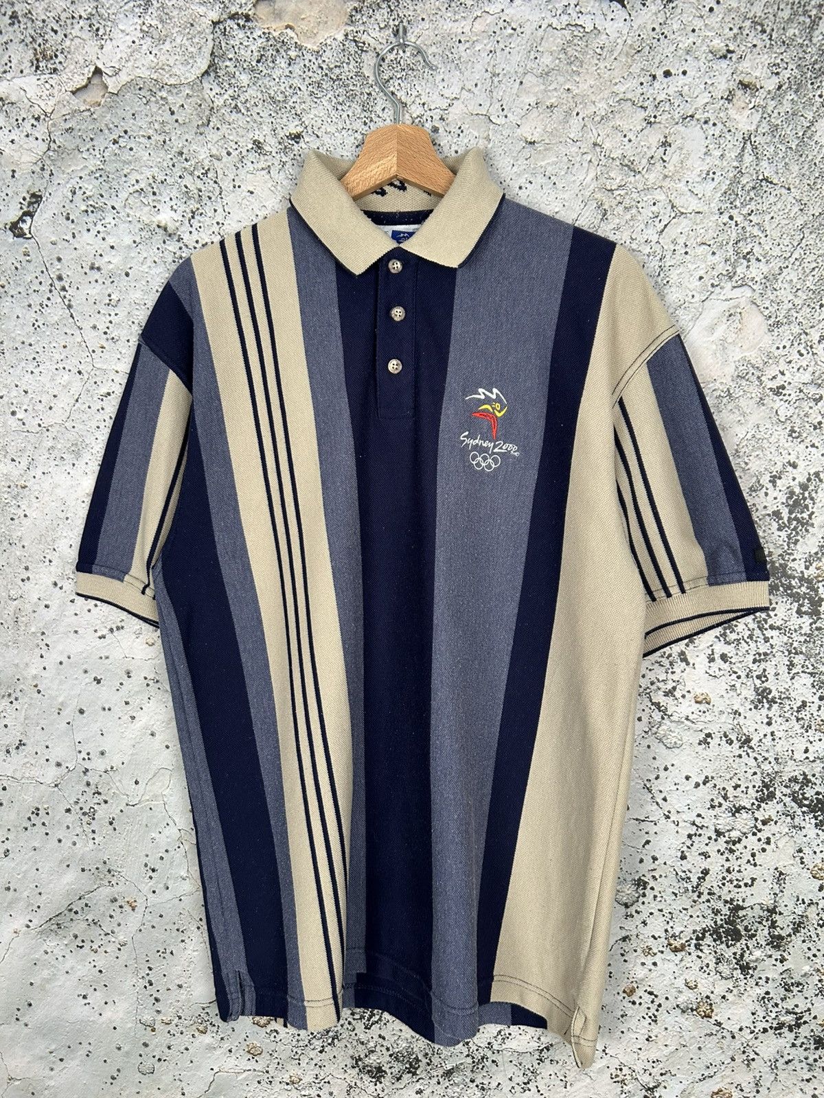 Vintage Vintage Sydney 2000 Olympic Games Polo Tee Rare Sport Size US L / EU 52-54 / 3 - 1 Thumbnail