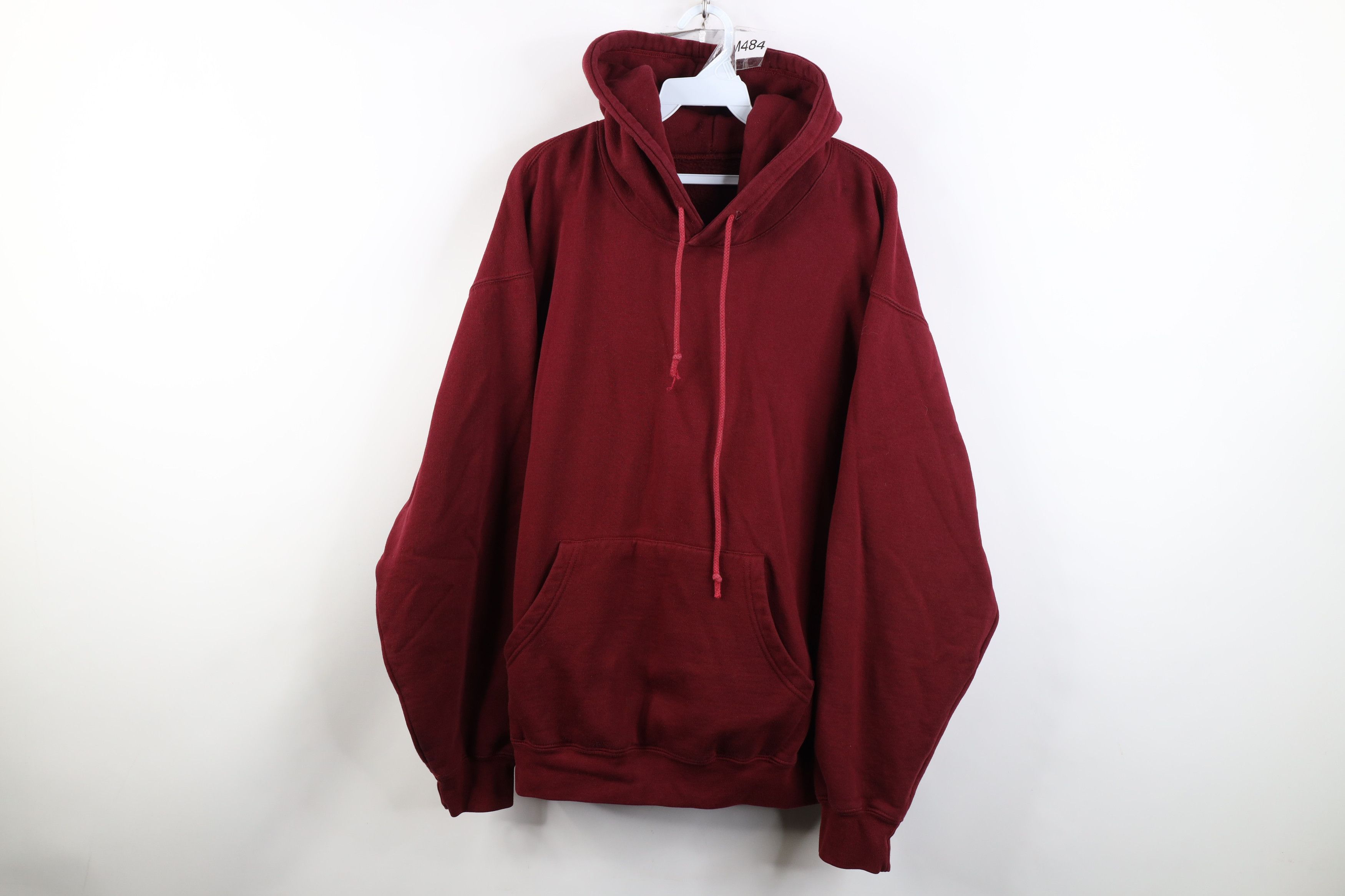 Vintage Vintage 90s Y2K Streetwear Heavyweight Hoodie Sweatshirt Red Size US XL / EU 56 / 4 - 1 Thumbnail