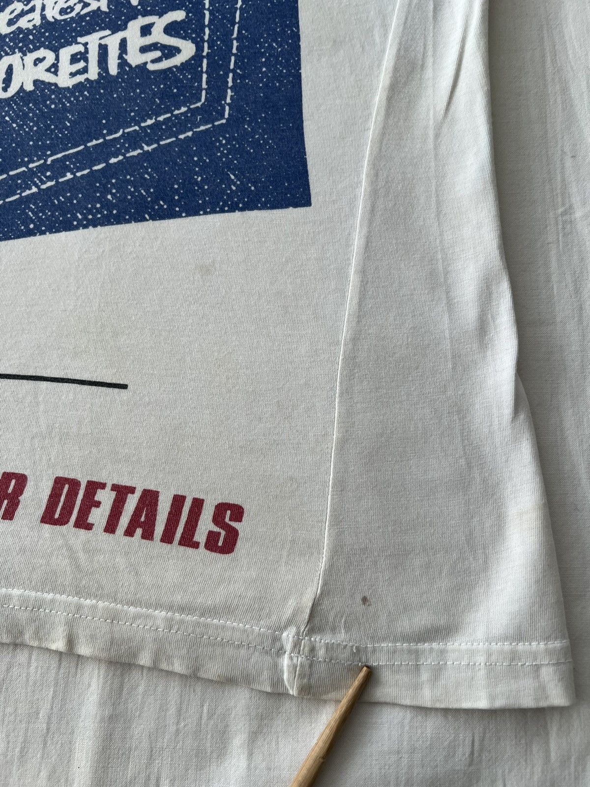 Levi's Vintage 90s Levis Stretch Sensation AOP Promo White T-shirt Size US L / EU 52-54 / 3 - 10 Thumbnail