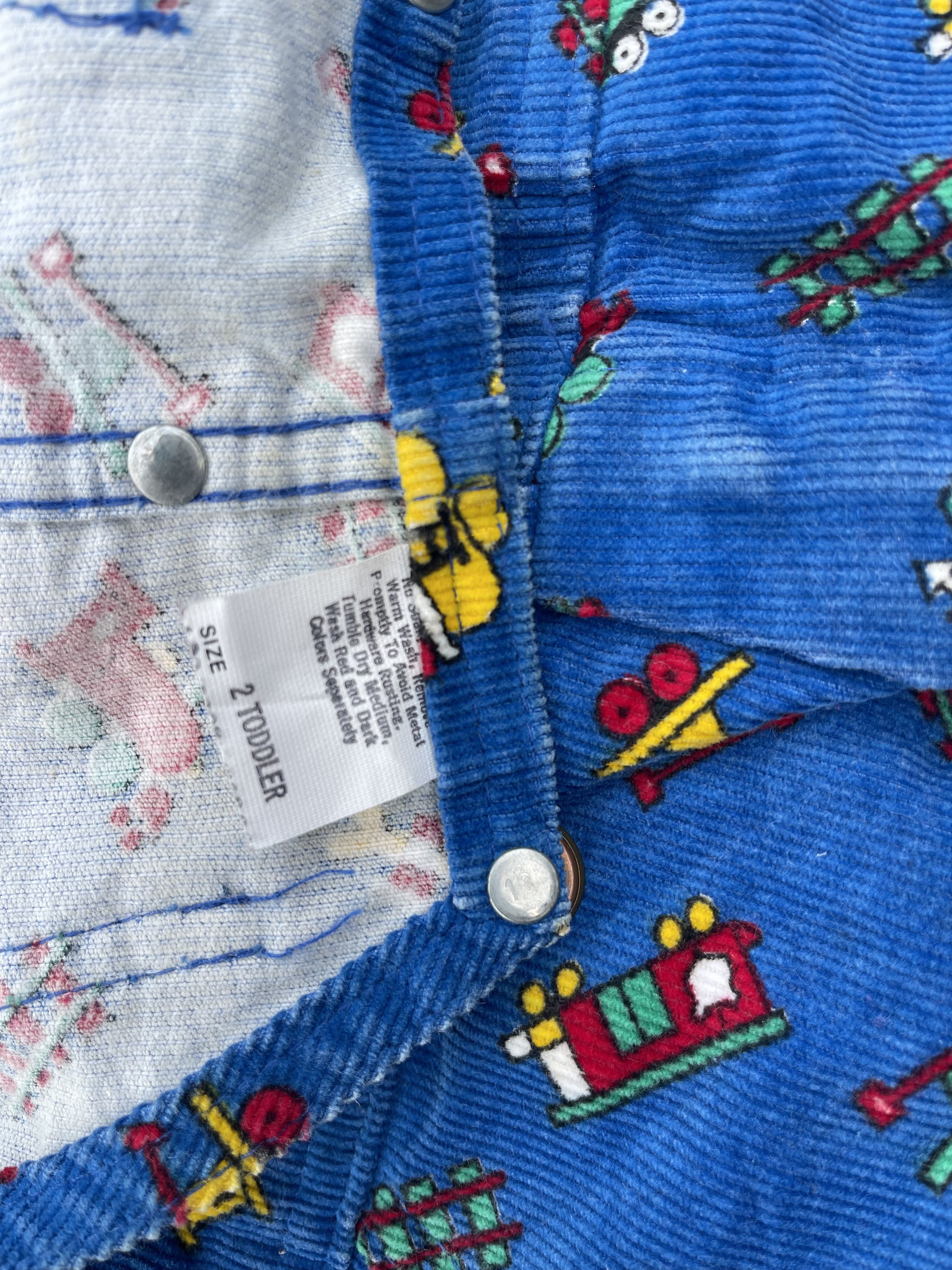 Oshkosh Vintage 70s Toddler OSHKOSH Corduroy Mini Train Size US 26 / EU 42 - 8 Thumbnail