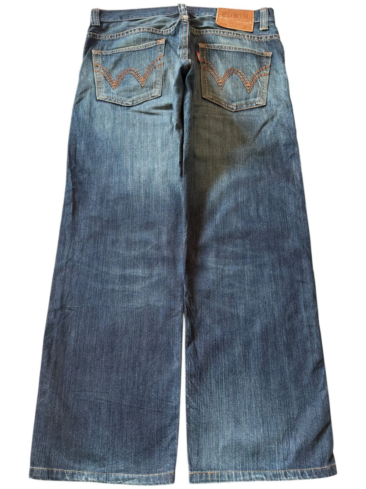 Edwin Exclusive Vintage Edwin XV Distress Baggy Jeans Size US 37 - 2 Thumbnail