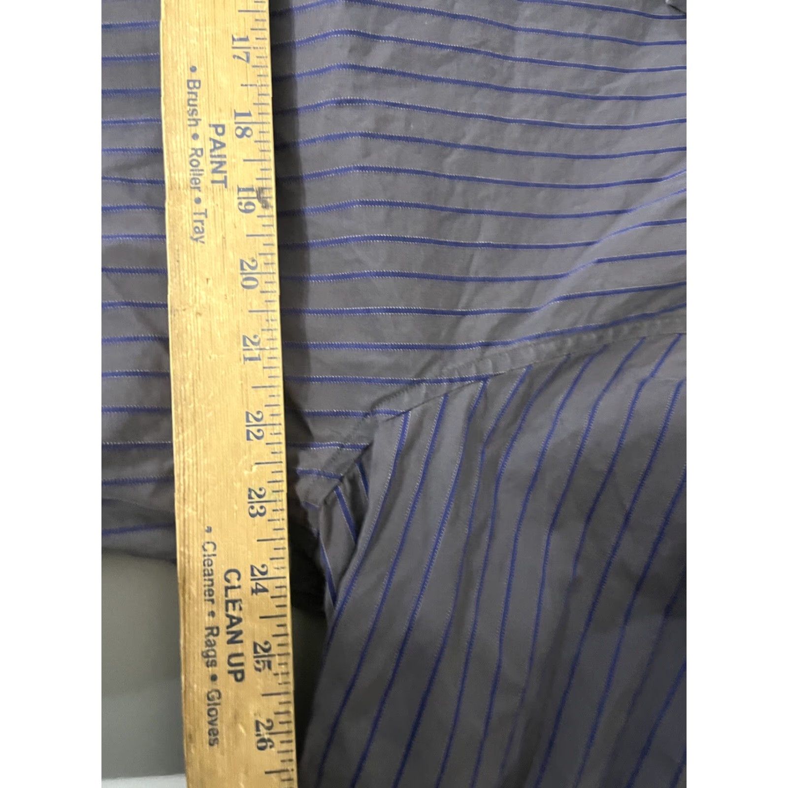Banana Republic Banana Republic Slim Fit Button-Up Shirt XL Purple Striped Men's Size US XL / EU 56 / 4 - 5 Thumbnail
