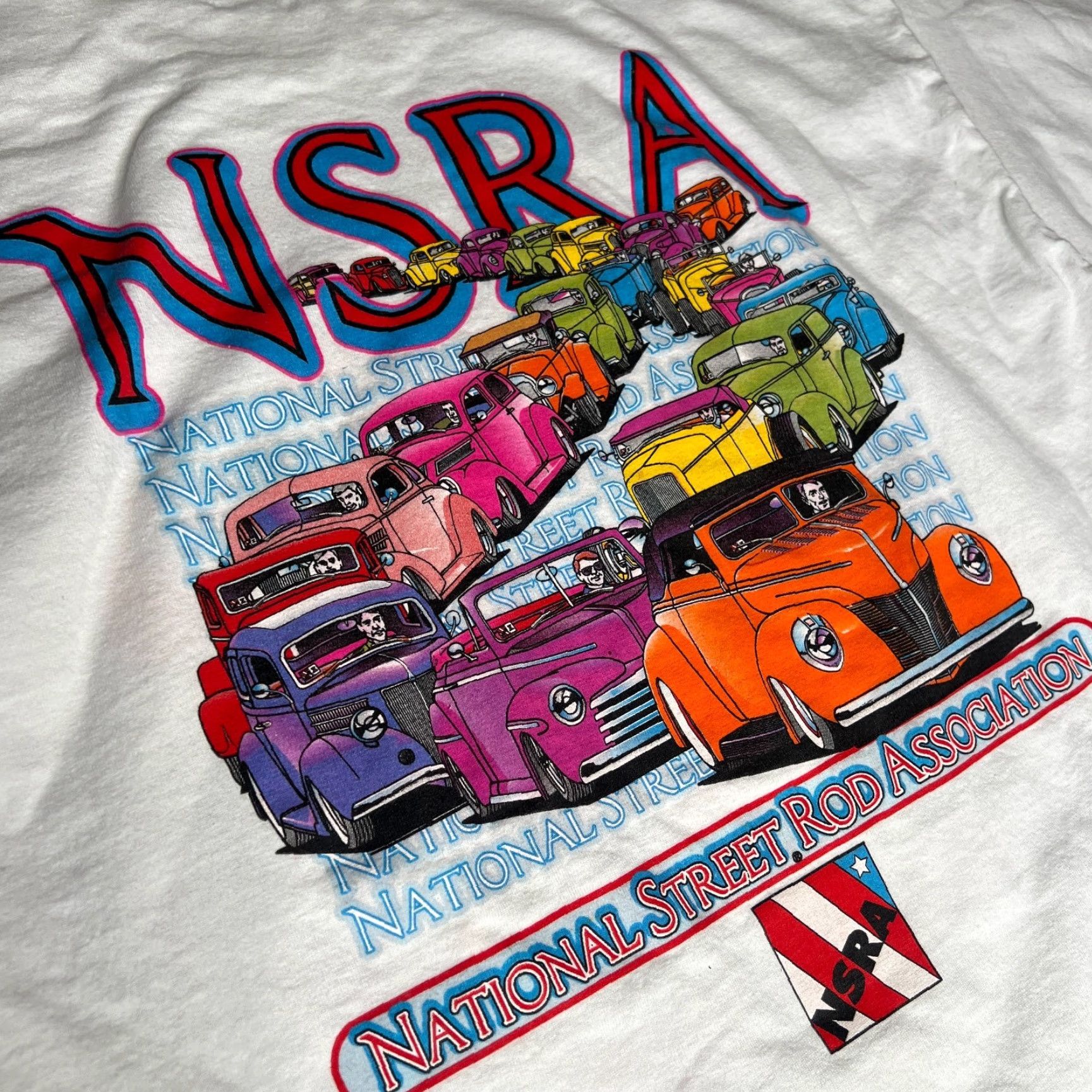 Fruit Of The Loom VINTAGE Fruit of the Loom T-Shirt Classic Car Street Rod Nationals White XL Men Cotton Crew Neck Short Sleeve Car Theme 2005 Size US XL / EU 56 / 4 - 3 Thumbnail