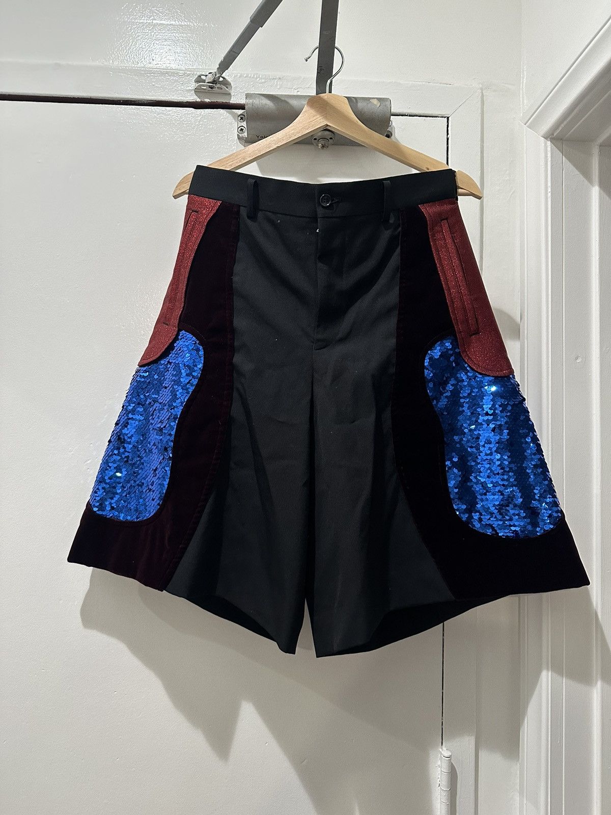 Image of Comme Des Garcons x Comme Des Garcons Homme Plus Comme Des Garçons Homme Plus Glitter Sequin Shorts