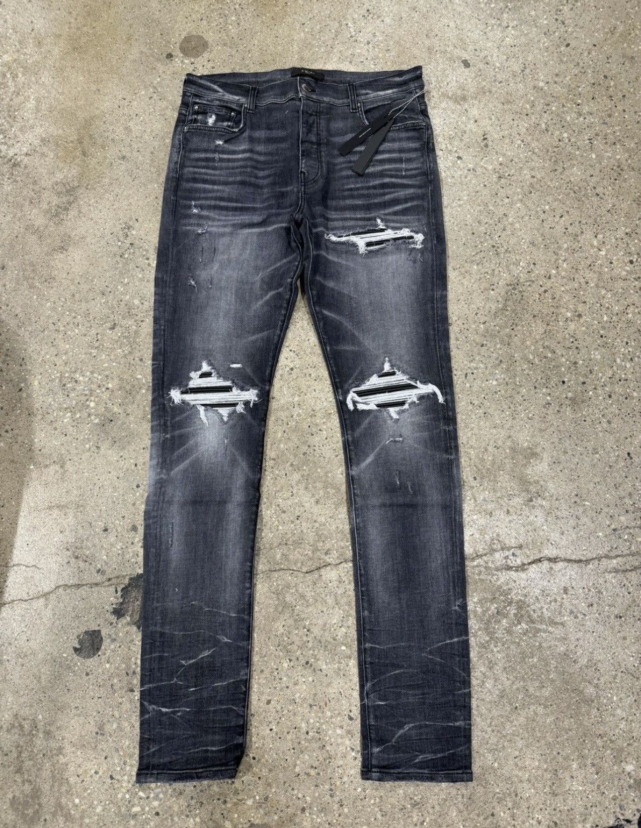 パンツ 33 AMIRI MX1 JEAN STORM GREY Buy Amiri Crystal MX1 Jean 'Storm Grey' - PS24MDS005 STOR | GOAT