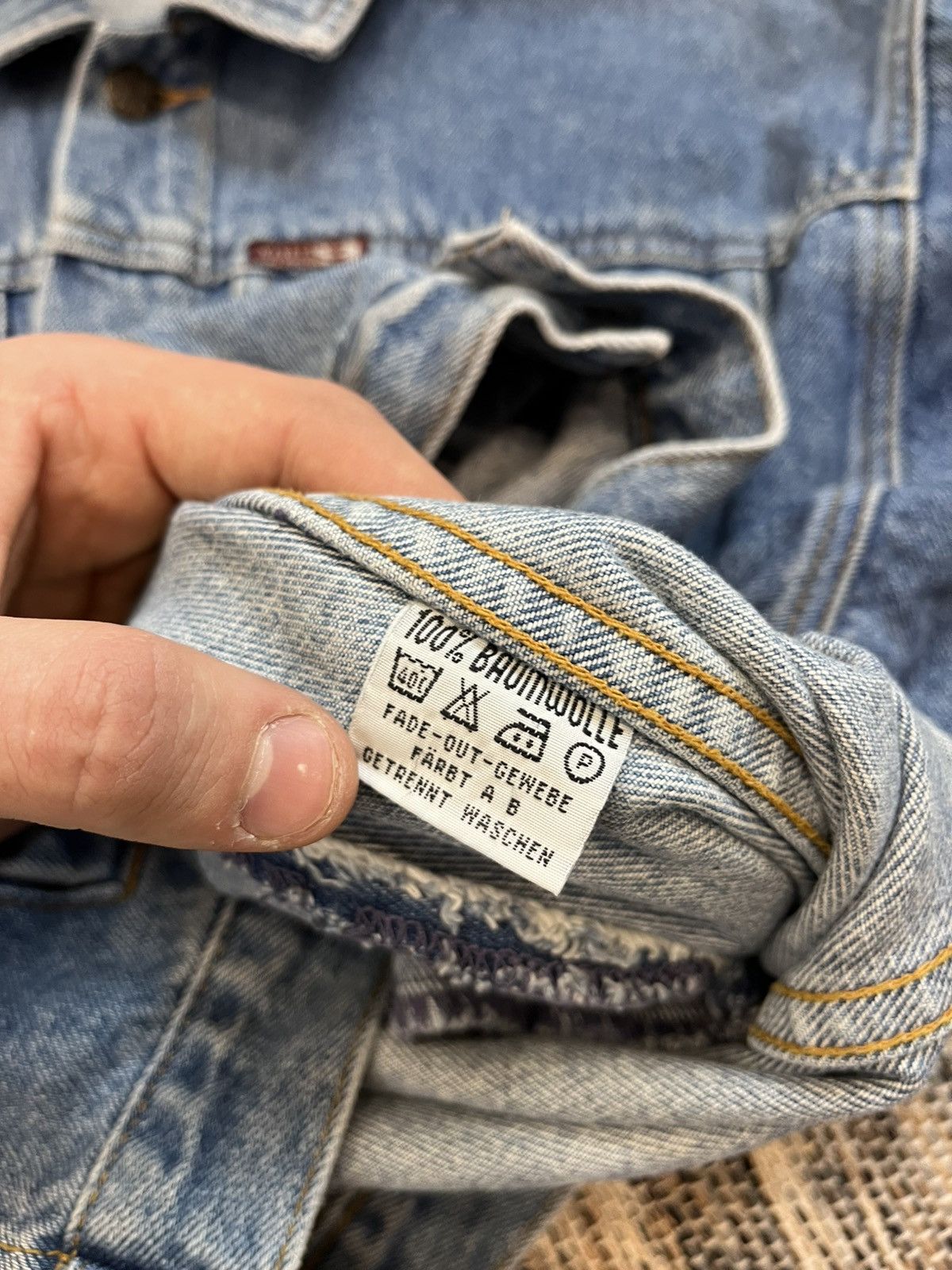 Levi's × Vintage Vintage ninty 9 Denim Jacket cropped workwear 90s Size US M / EU 48-50 / 2 - 17 Thumbnail