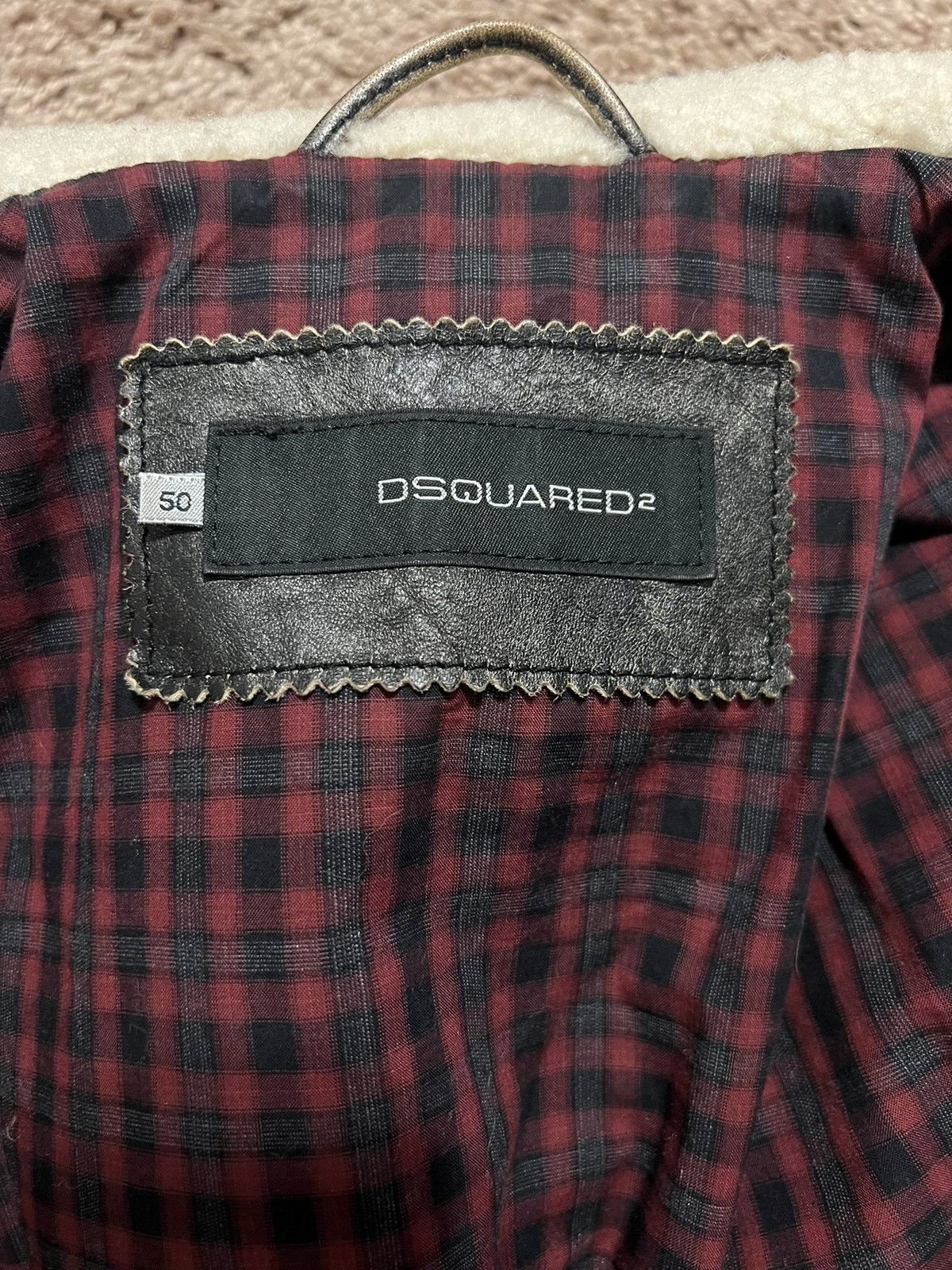 Dsquared2 Dsquared2 Shearling-lined Leather Jacket Size US M / EU 48-50 / 2 - 6 Thumbnail