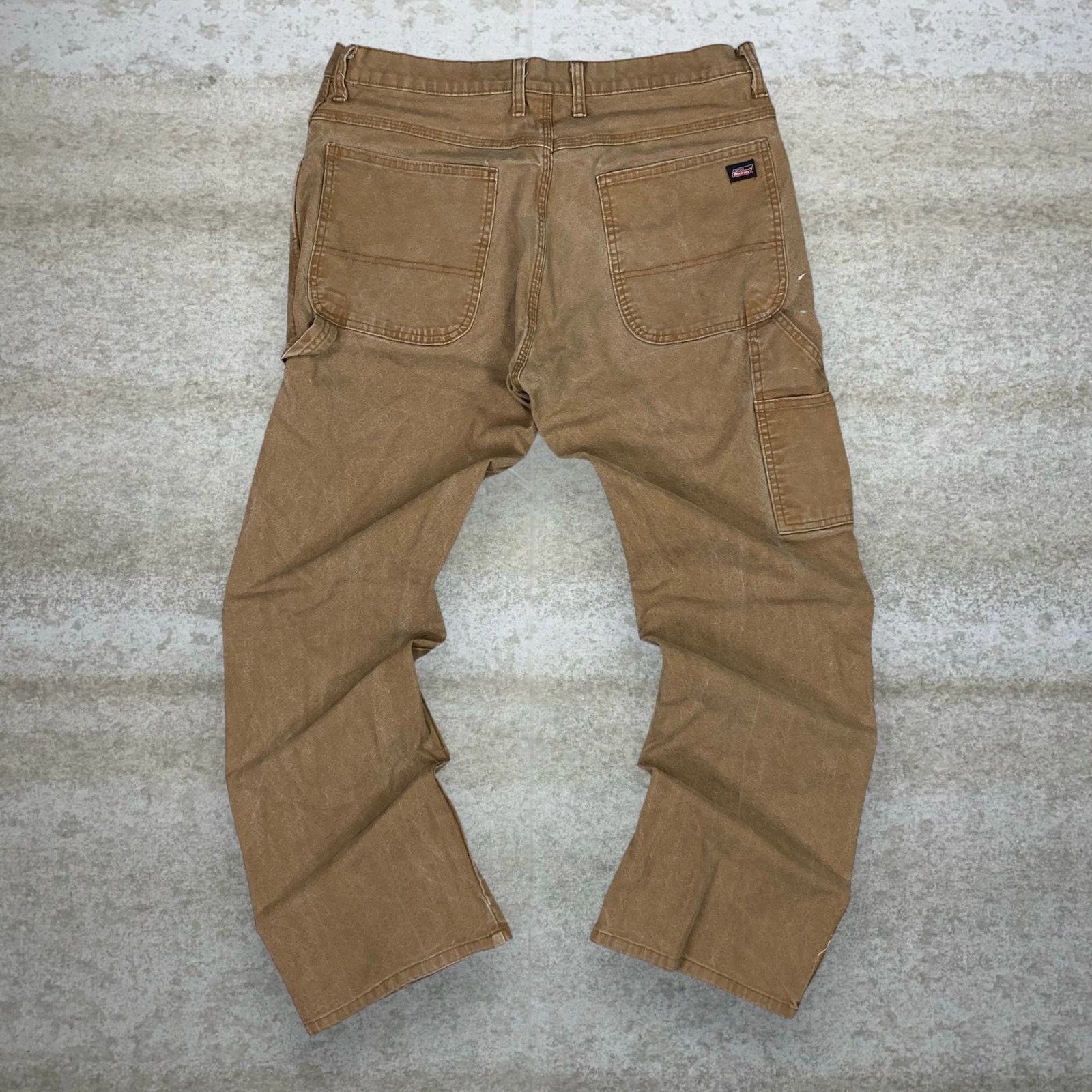 Dickies Vintage 90s Dickies Carpenter Pants 36x30 Straight Leg Tan Size US 36 / EU 52 - 1 Thumbnail