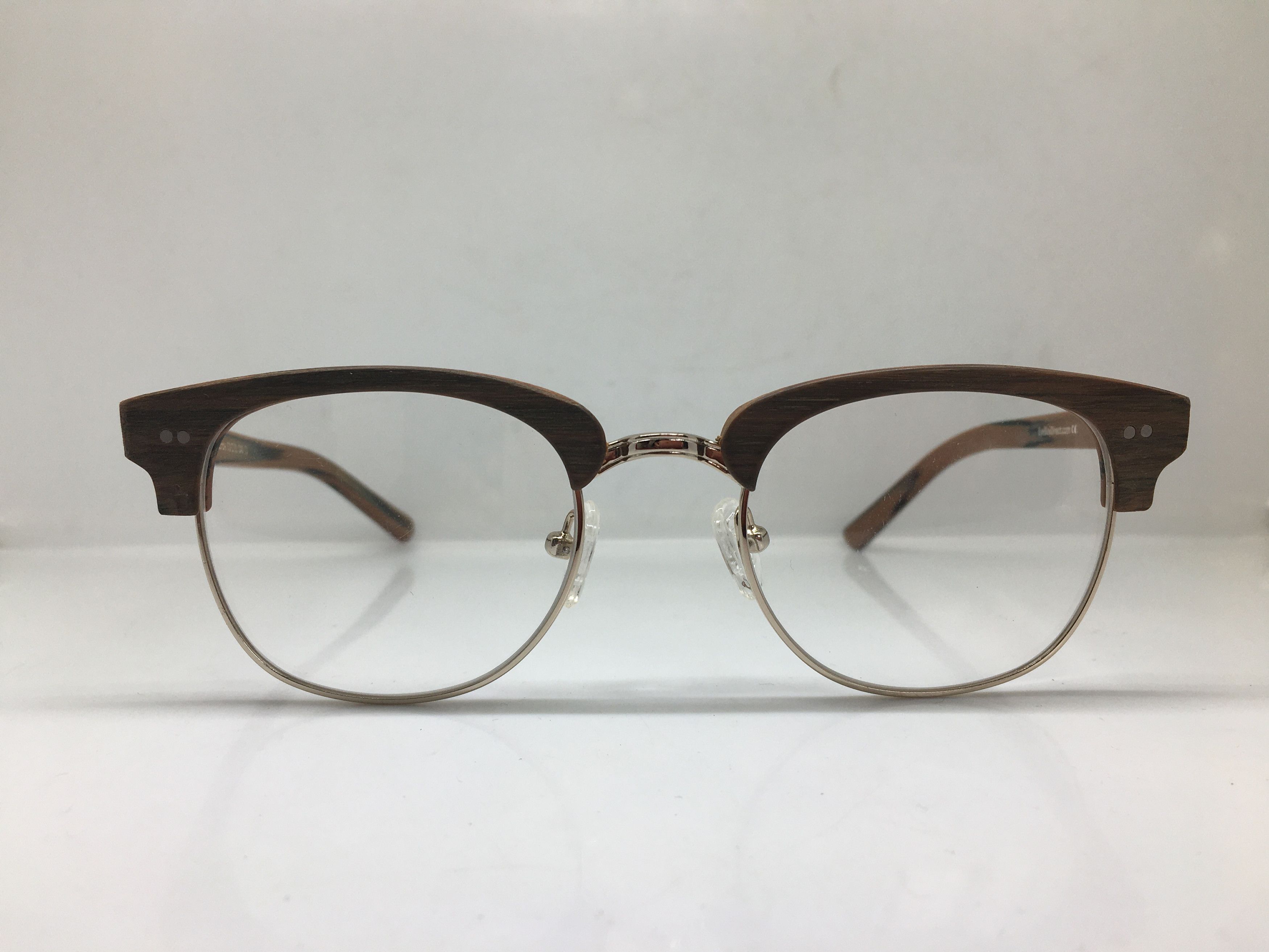 Other Eyebuydirect Concorde Malcolm X Wood SIlver Eyeglasses Size ONE SIZE - 2 Thumbnail