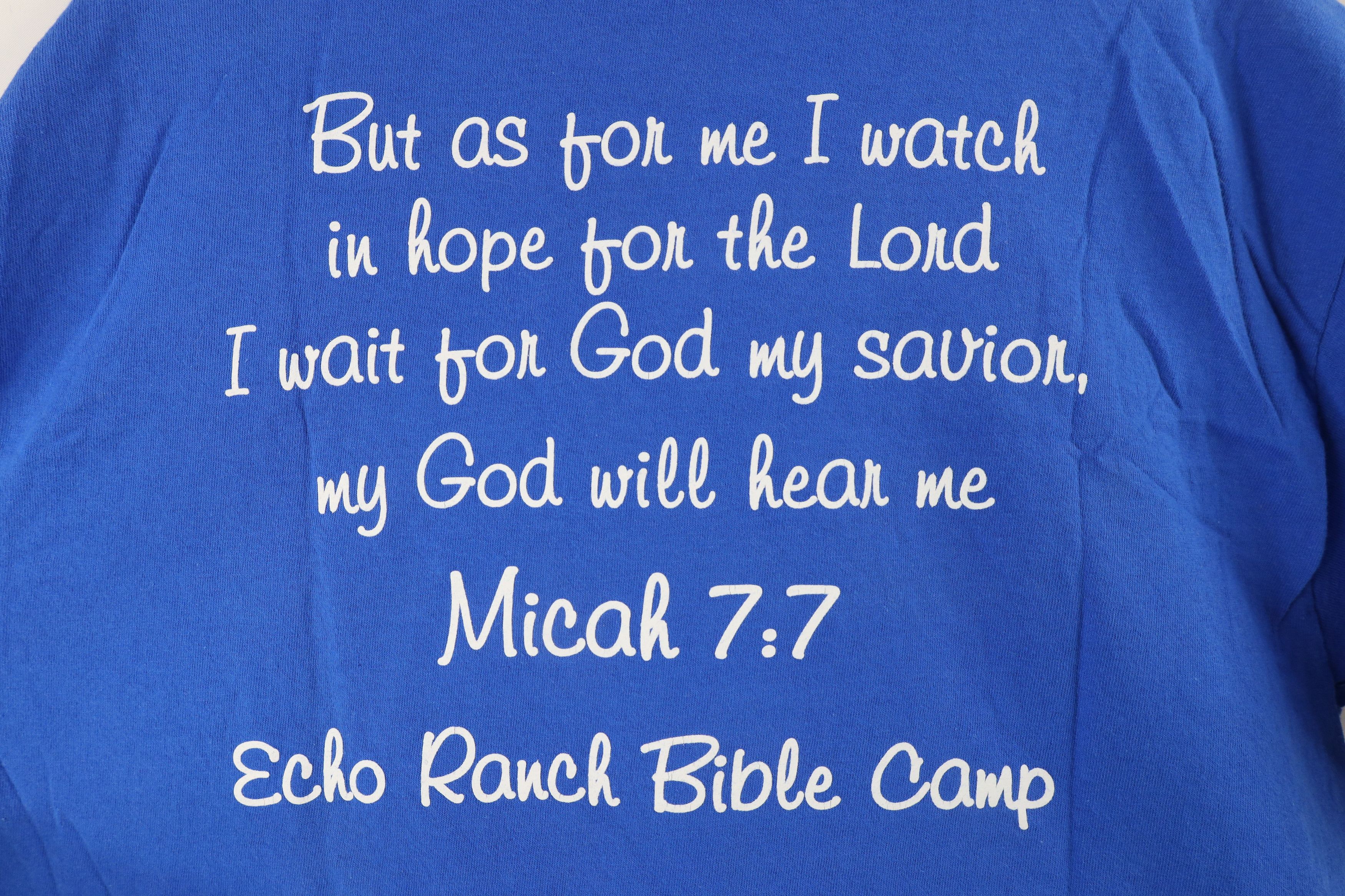 Vintage Vintage Echo Ranch Bible Camp Short Sleeve T-Shirt Blue Size US L / EU 52-54 / 3 - 8 Thumbnail
