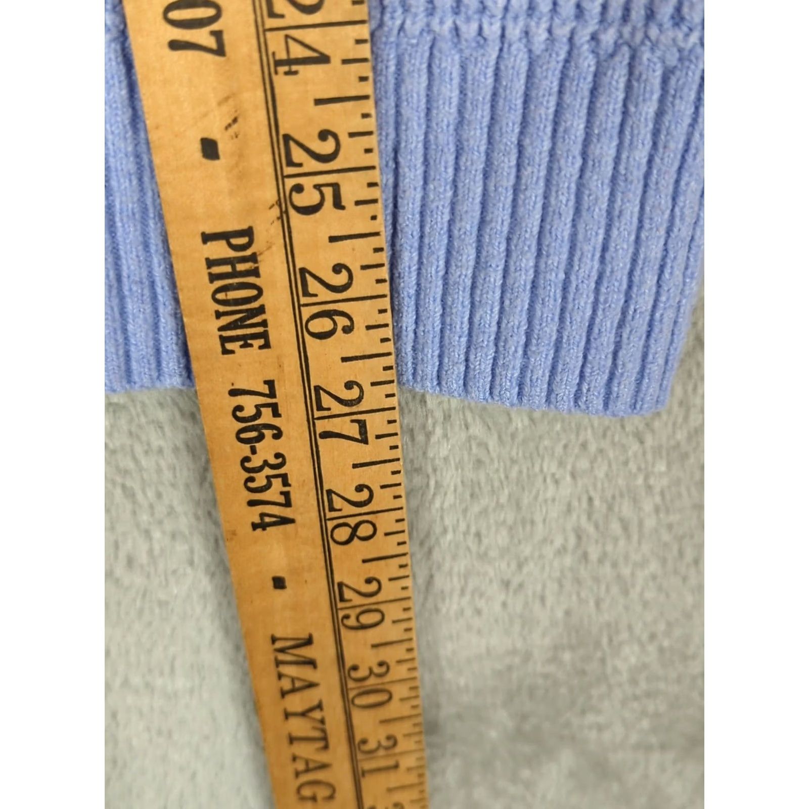 Vintage Aerie Cozy Up Waffle Knit Oversized 1/4 Zip Pullover Sweater Blue Small Dress? Size S / US 4 / IT 40 - 6 Thumbnail