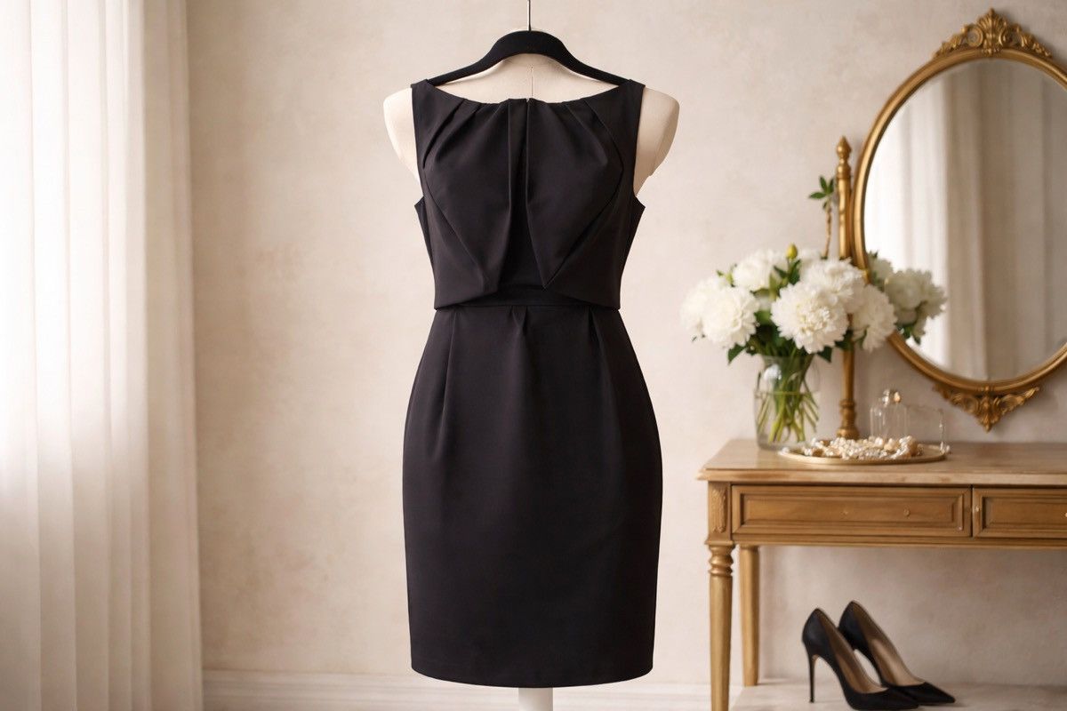 Zac Posen Zac Posen black satin sheath Bow Cocktail dress Size XS / US 0-2 / IT 36-38 - 3 Thumbnail