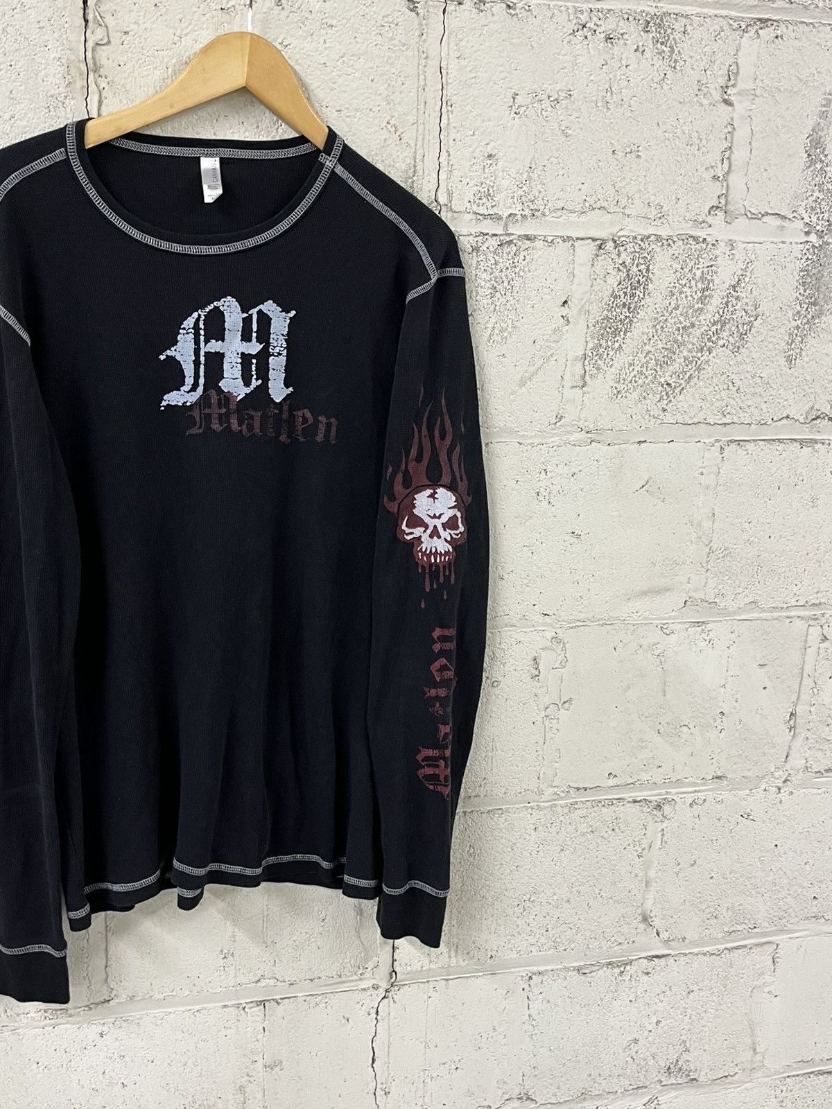 Affliction Y2k affliction style thermal grunge opium skater flames Size US XL / EU 56 / 4 - 2 Thumbnail