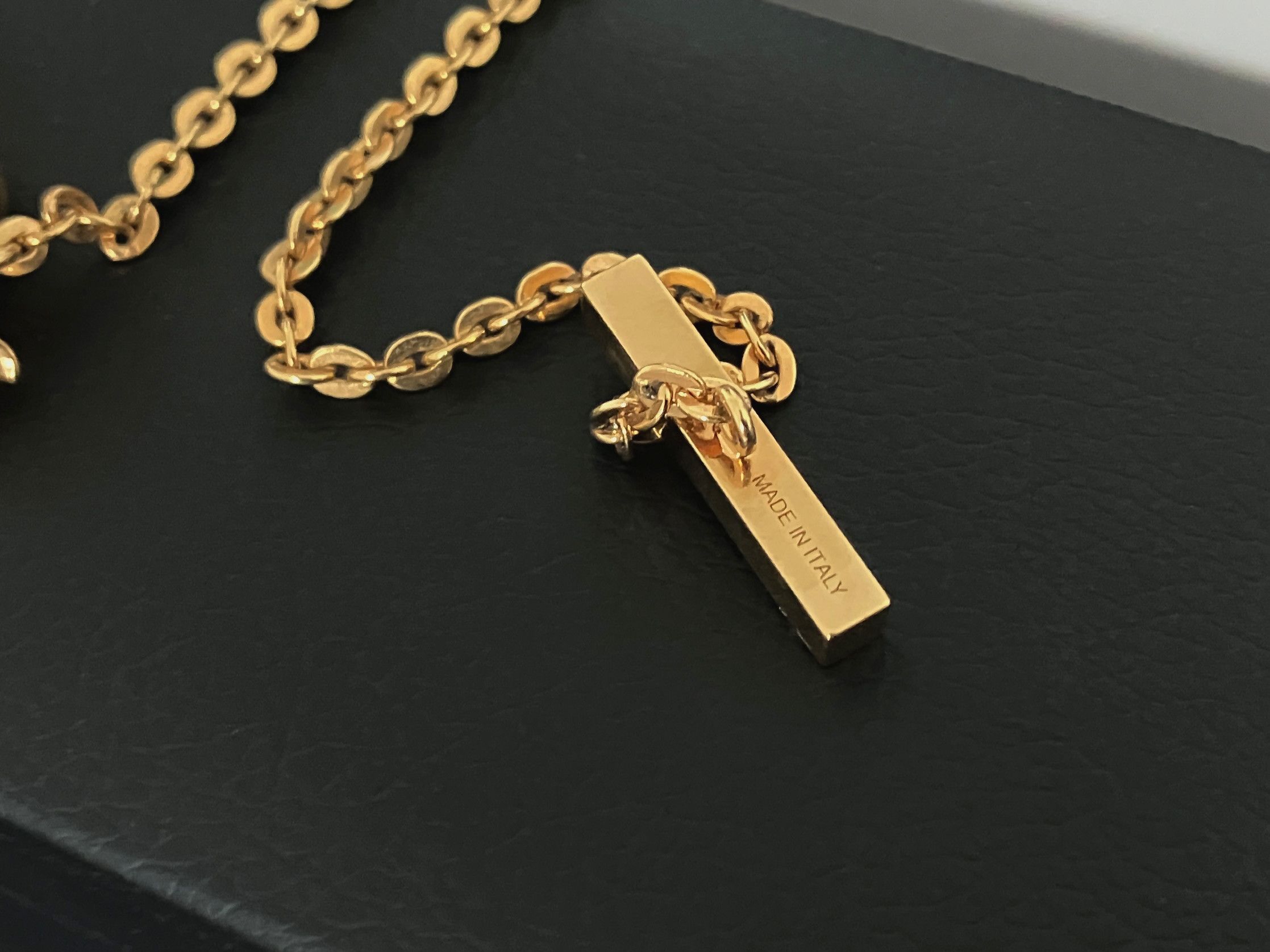 Versace Versace Gold Round Logo Necklace Gold Plated Size ONE SIZE - 1 Thumbnail