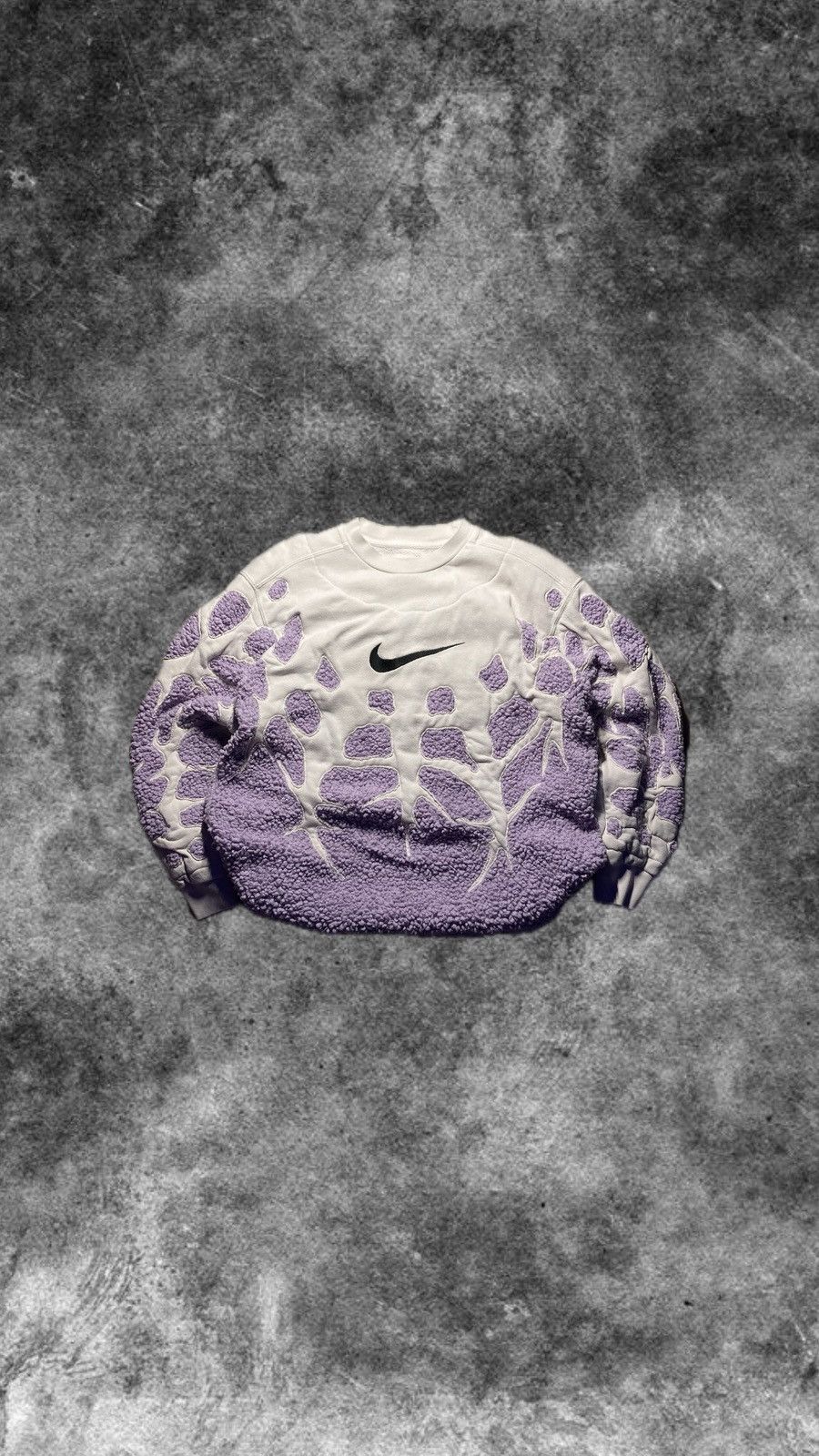 Nike × Vintage ⛩️Nike fleece sweatshirt custom vintage 2k rare purple baggy Size US M / EU 48-50 / 2 - 1 Thumbnail