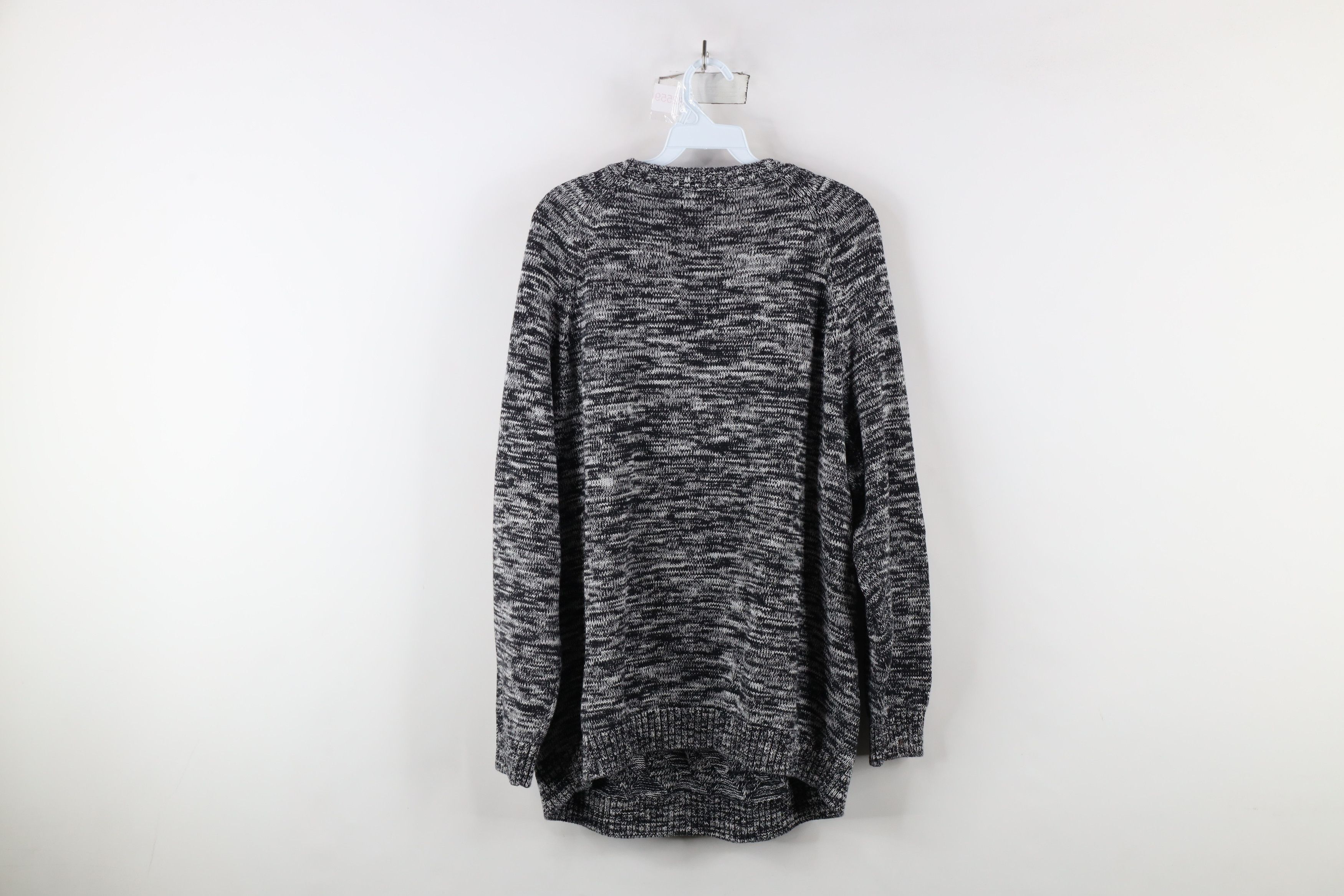 Lands' End × Vintage Vintage Lands End Drifter Weave Knit Sweater Heather Black Size XXL / US 16-18 / IT 52-54 - 9 Thumbnail