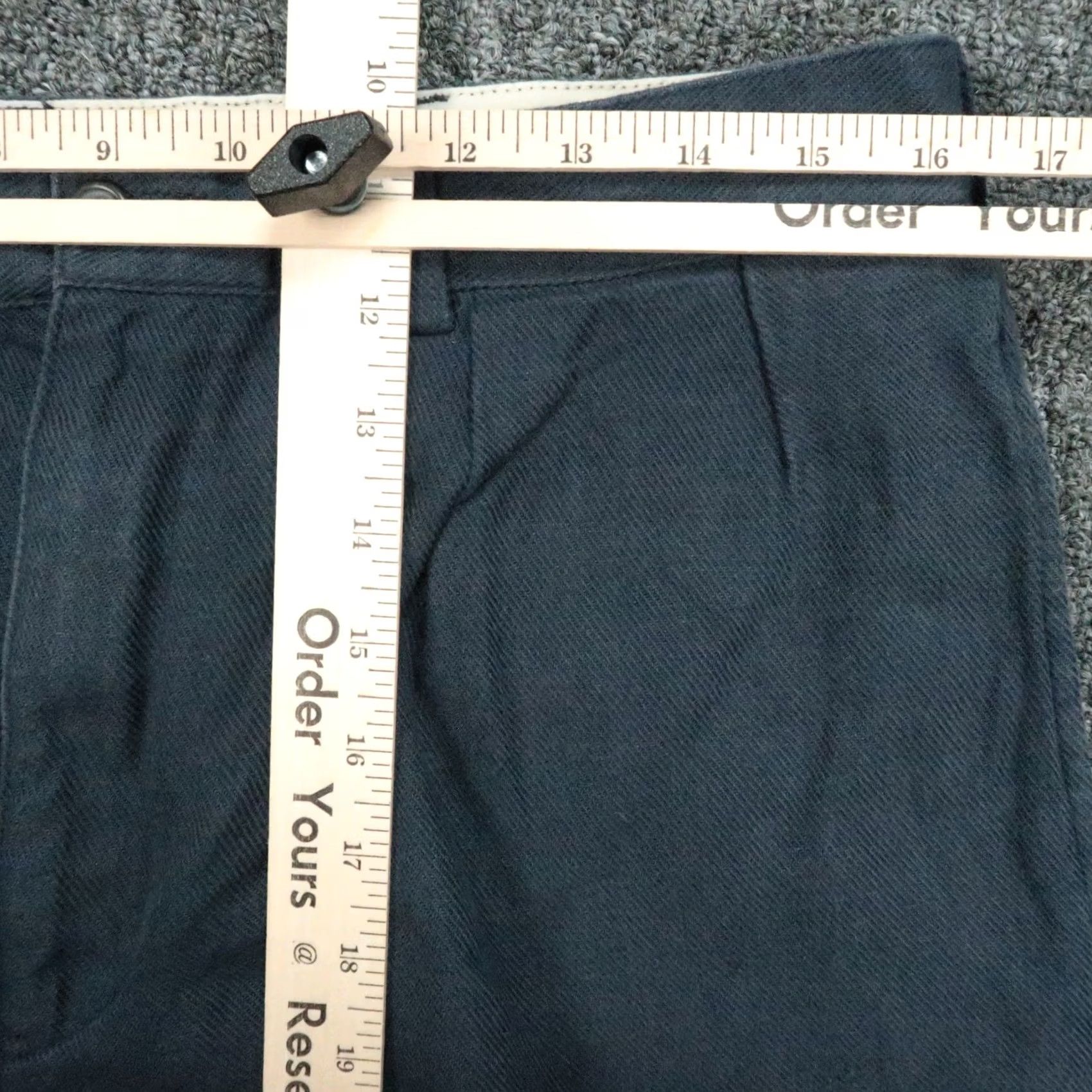 Polo Ralph Lauren Polo Ralph Lauren Shorts Mens 32 Blue Linen Cotton Double Pleat Chino - Pre-Owned Excellent Condition Size US XS / EU 42 / 0 - 6 Thumbnail