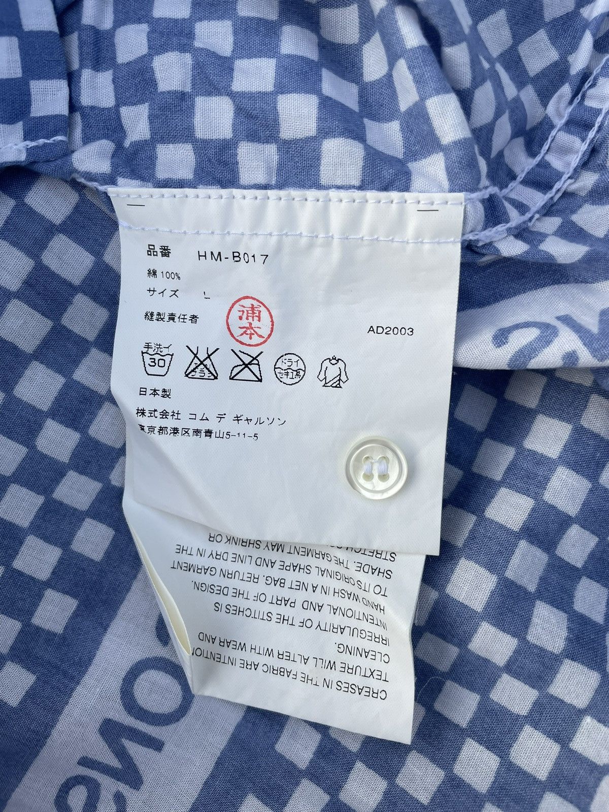 Comme des Garcons AW2003 Comme Des Garçons Homme Checkered Print Button Up Size US L / EU 52-54 / 3 - 4 Thumbnail