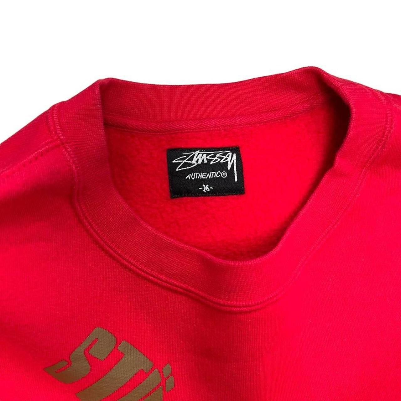 Stussy Vintage 2000s Red Stussy World Tour Sweatshirt - Medium Size US M / EU 48-50 / 2 - 3 Thumbnail