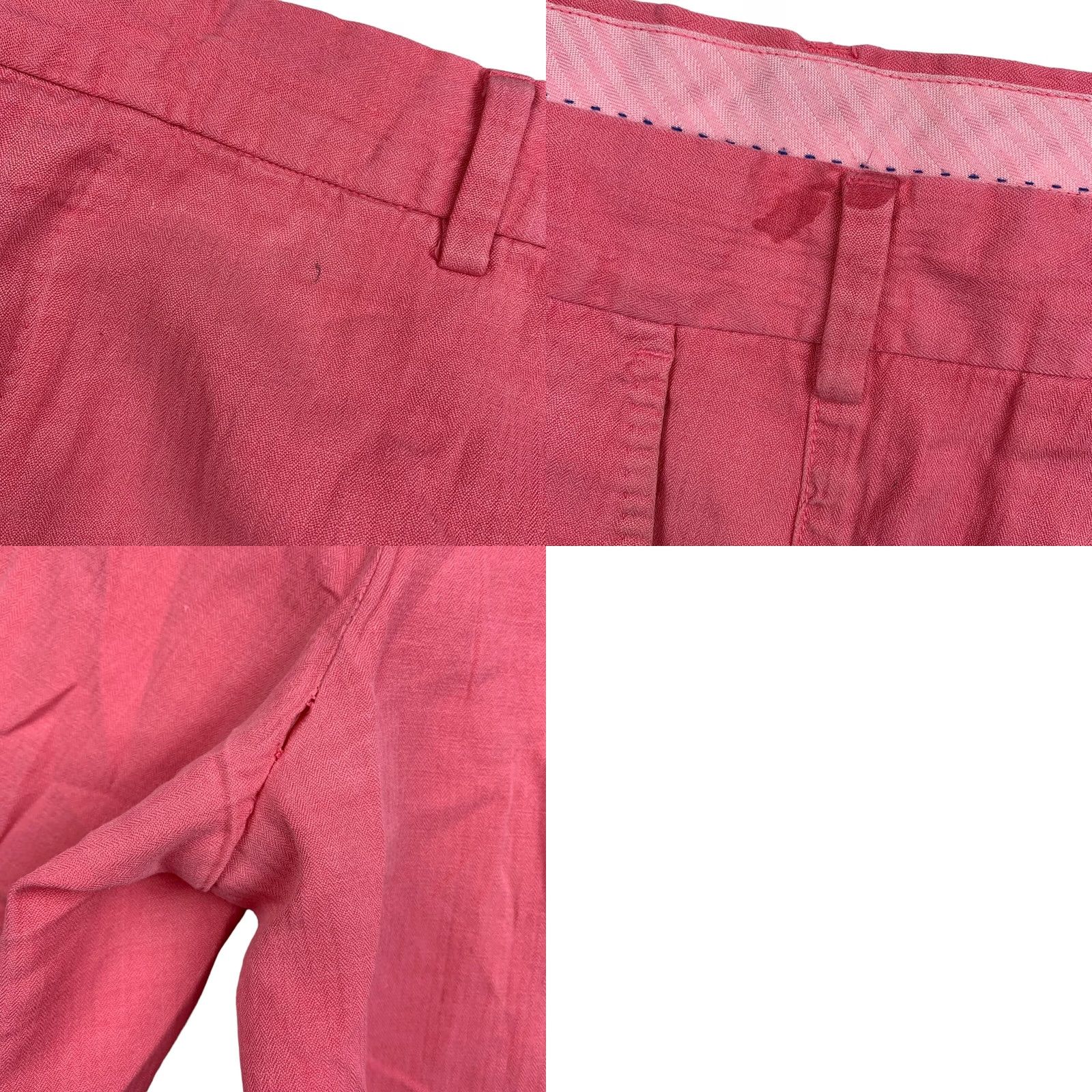 Peter Millar Peter Millar Men’s Chino Shorts Pink Flat Front 9in Inseam 38 Linen/Silk/Cotton Regular Mens Size US 38 / EU 54 - 8 Thumbnail