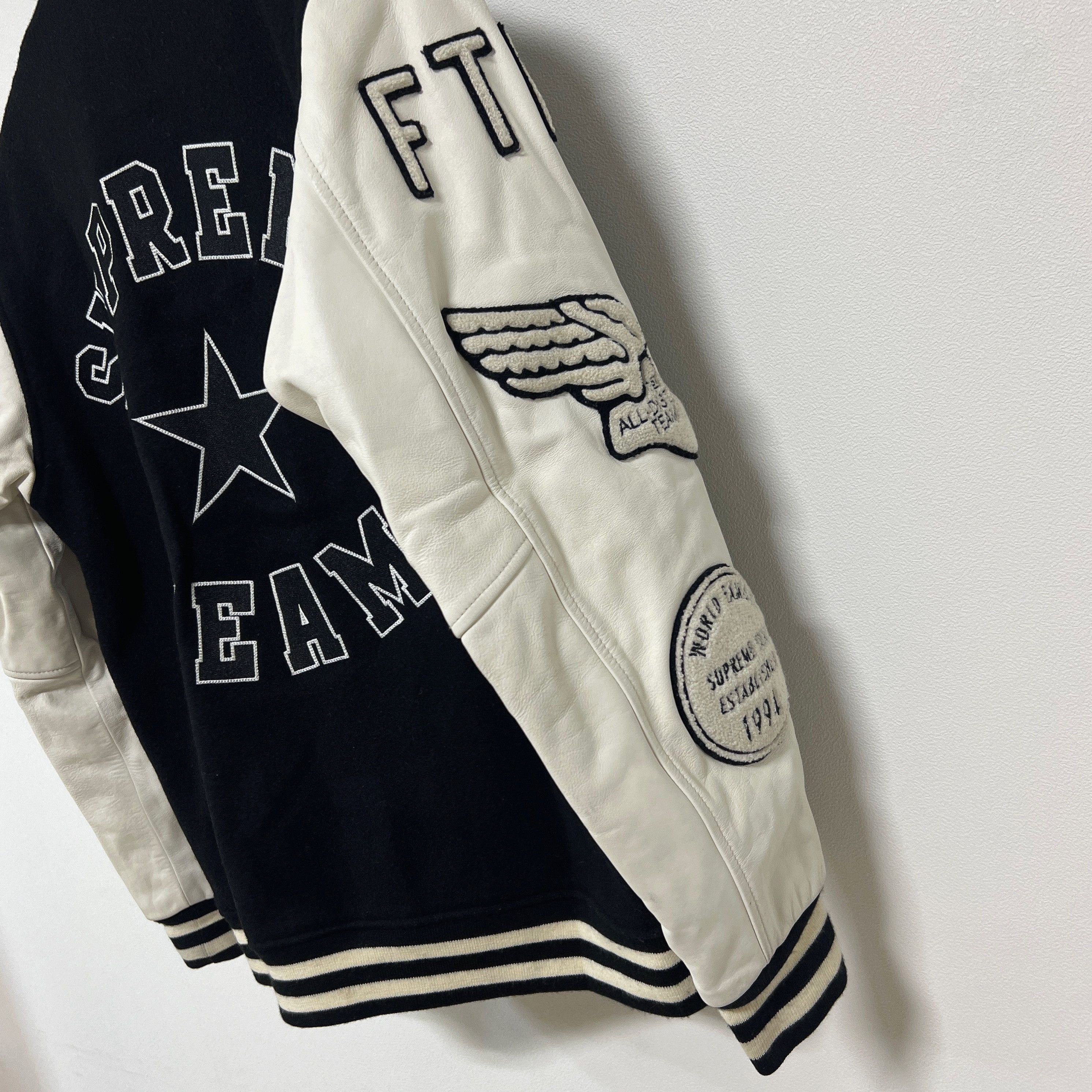 Supreme Supreme AW06 All City Baseball Varsity Jacket Black White Size US M / EU 48-50 / 2 - 6 Thumbnail