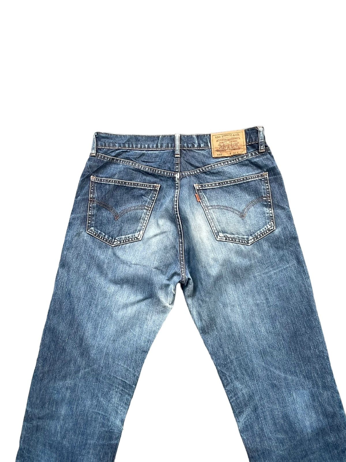 Levi's Vintage 90’s Levis 607 Orange Tab Distresed Denim Size US 34 / EU 50 - 10 Thumbnail