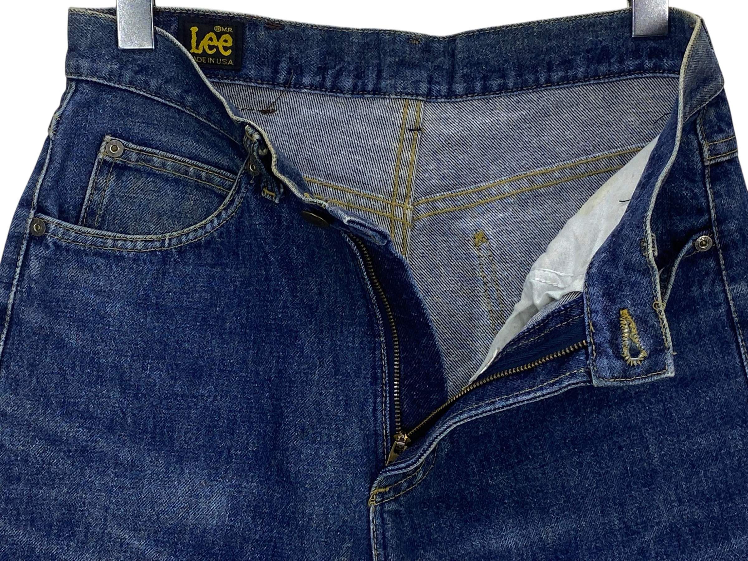Lee 90s Lee Riders Denim Selvedge Jeans Light Blue Wash Jeans Size US 29 - 6 Thumbnail