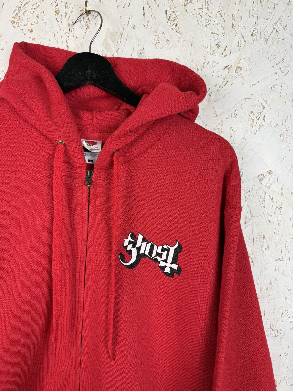 Band Tees Vintage Ghost Grucifix Metal Band Zip Hoodie Rare Red Size L Size US L / EU 52-54 / 3 - 5 Thumbnail