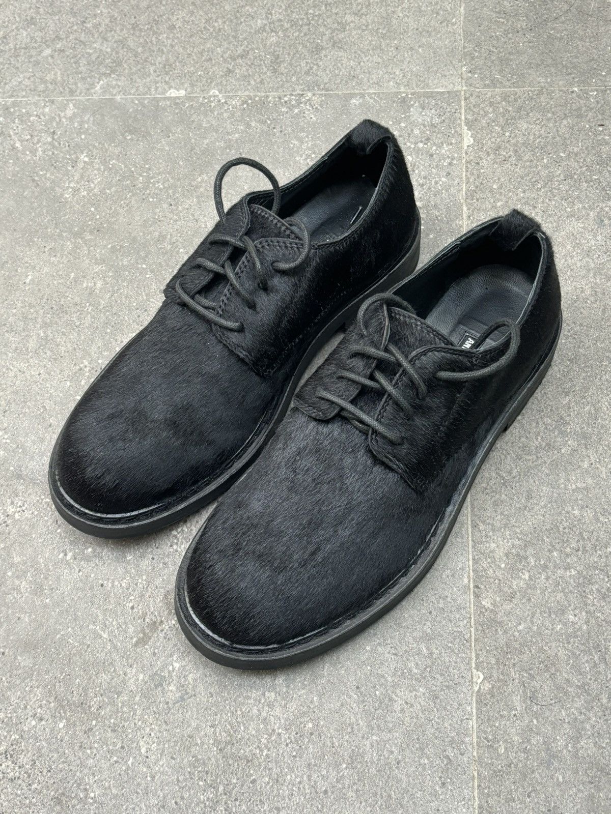 Ann Demeulemeester Ann Demeulemeester | Horsehair Derby Shoes Size US 7 / EU 40 - 1 Thumbnail