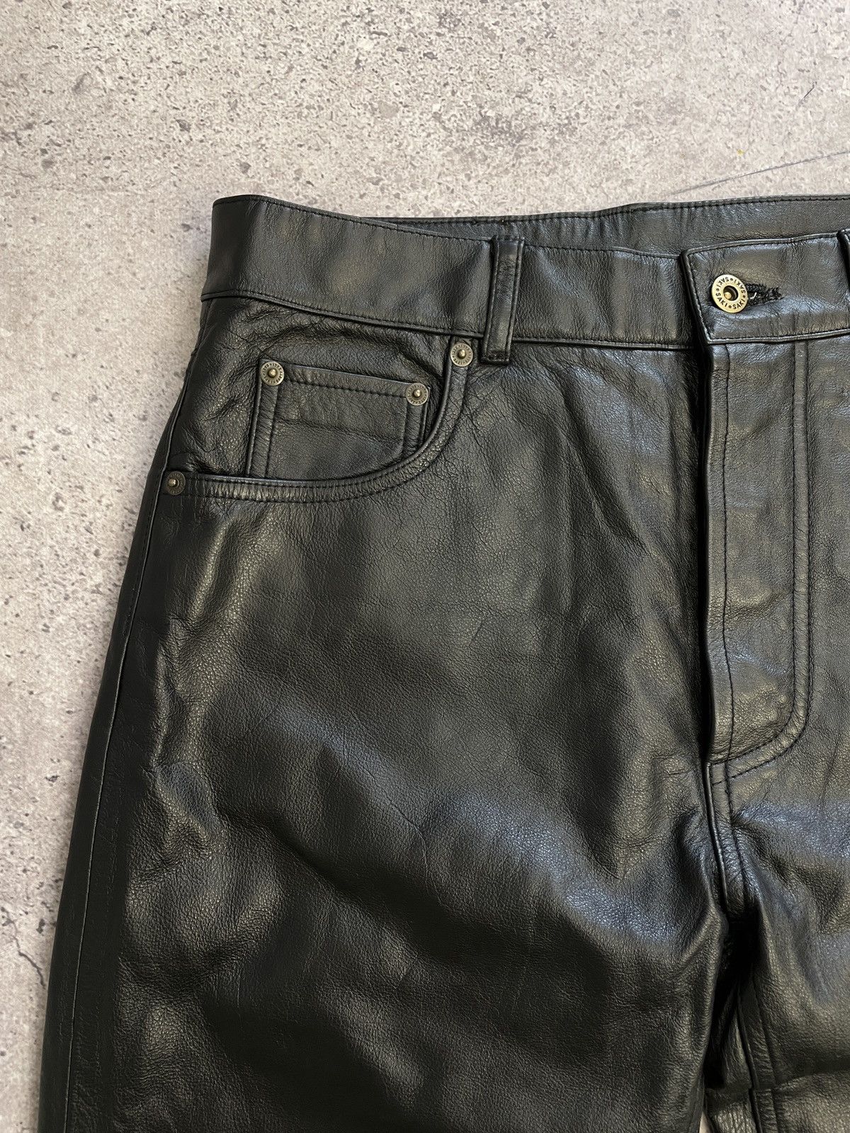 Leather × Vintage Vintage IXS Leather Pants Black Riding Y2K Archival Size US 31 - 5 Thumbnail