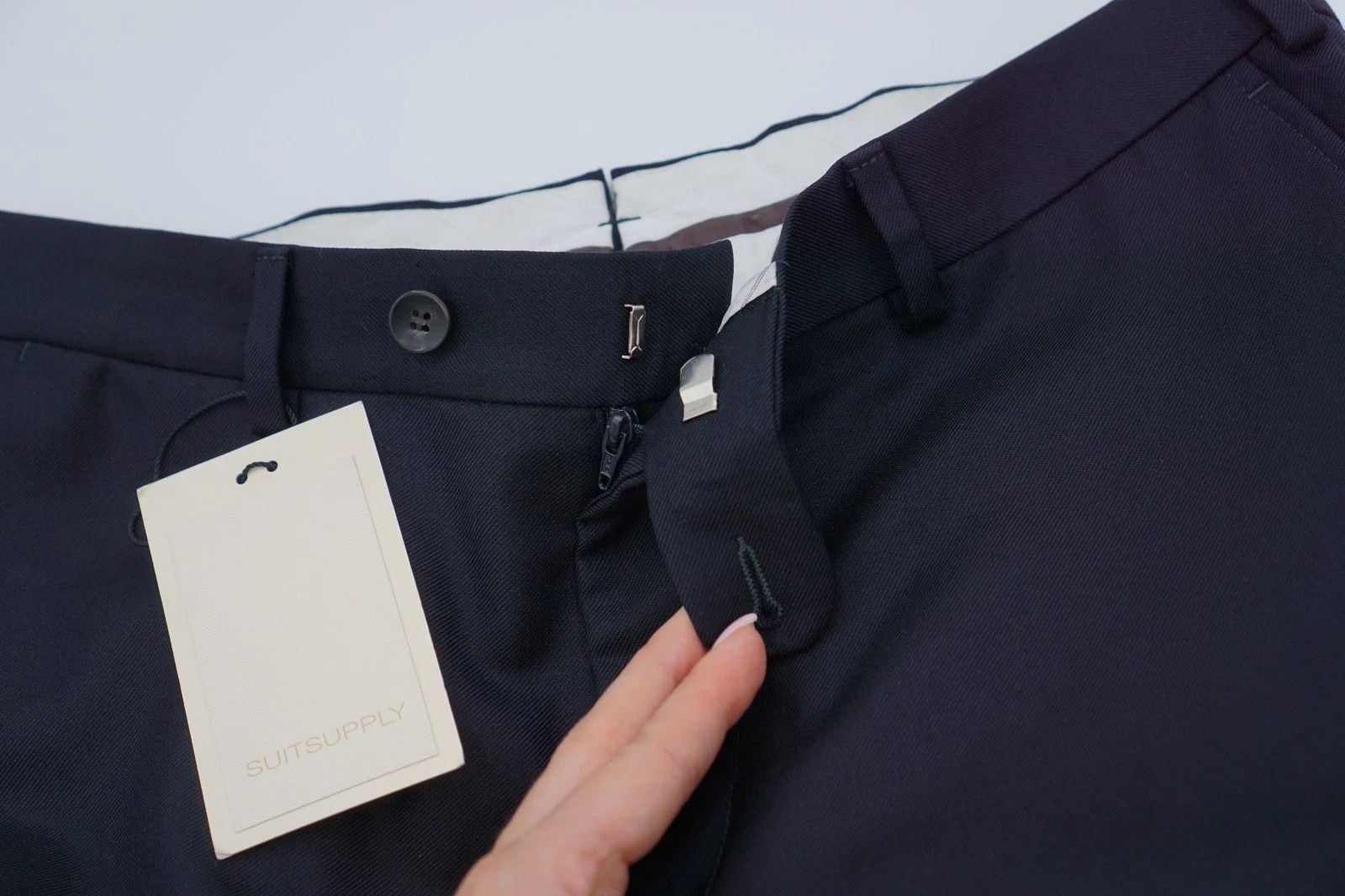 Suitsupply Men Suitsupply Pants Navy Blue Wool Brescia Size UK/US38 Size 38R - 3 Thumbnail