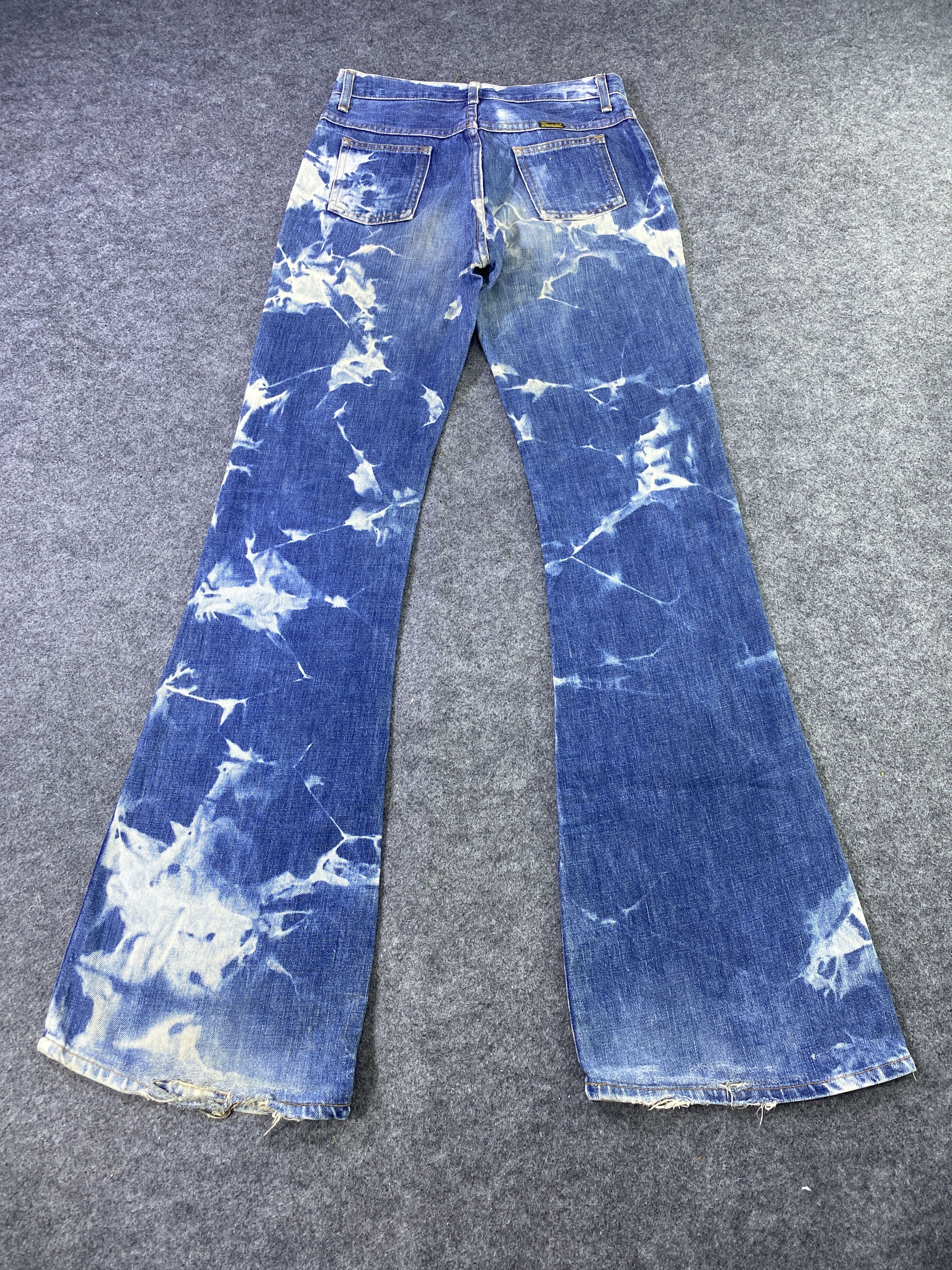 Wrangler Vintage wrangler Flare Lightning Blue Jeans - J953 Size US 28 / EU 44 - 4 Thumbnail
