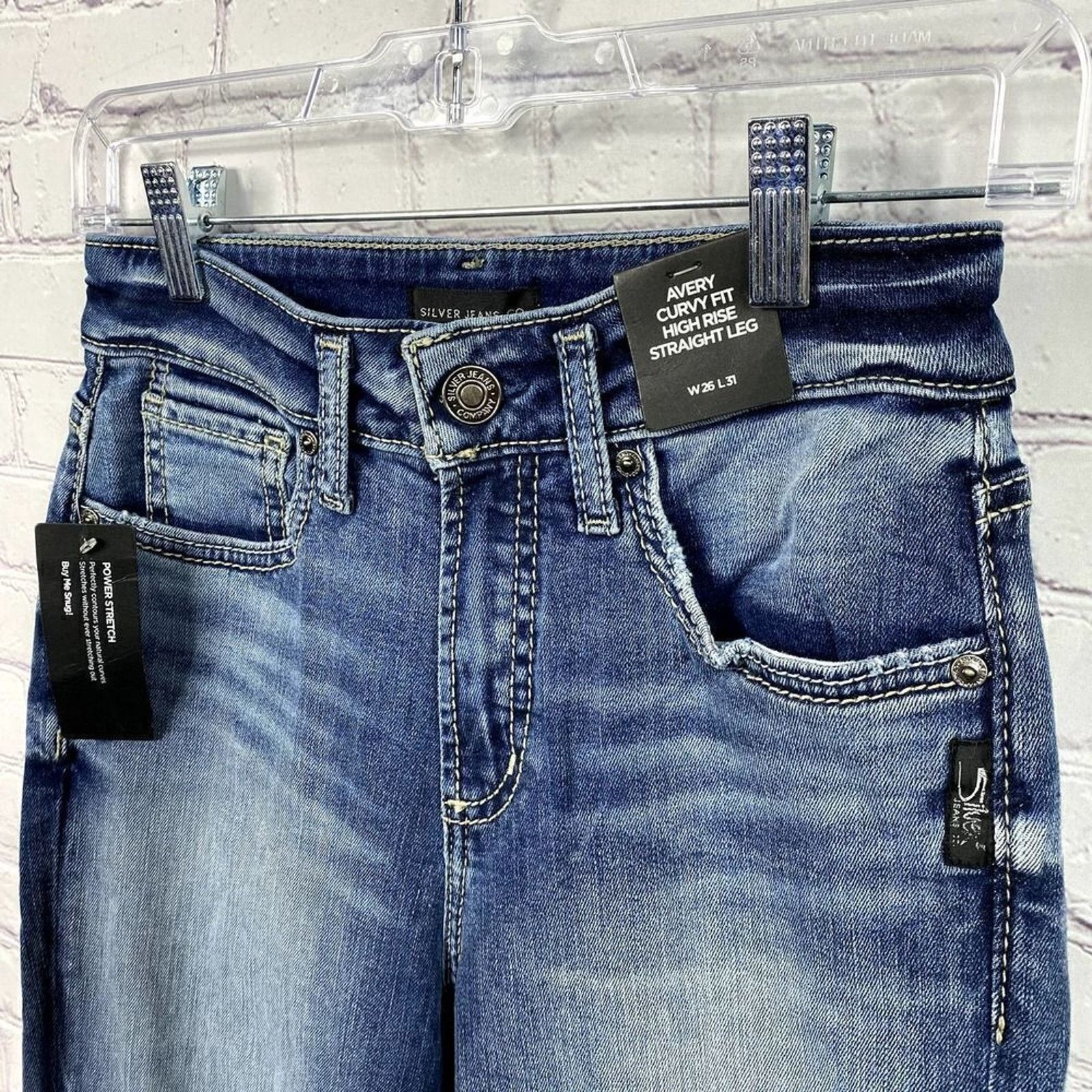 Other NWT Silver Jeans, Avery Curvy Fit Size 26" / US 2 / IT 38 - 4 Thumbnail
