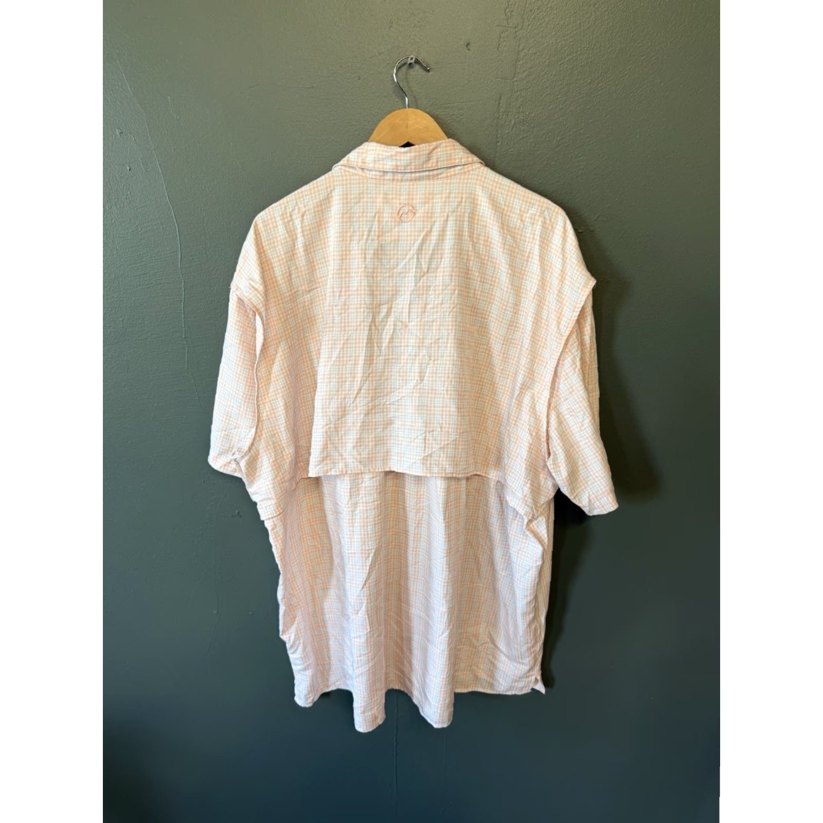 Vintage VINTAGE Magellan Mens Orange Checkered Short Sleeve Button-Up 3XL Pockets Orange Mens Size US 39 - 2 Thumbnail