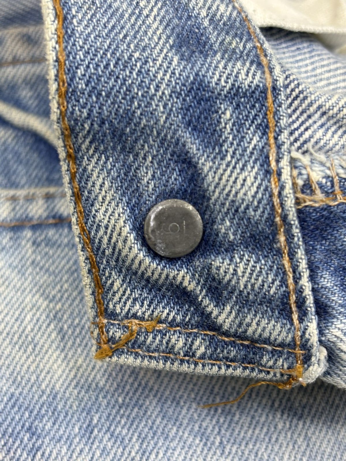 Levi's Vintage 80s Levis 501 Button #6 Selvedge USA Denim F791 Size US 28 / EU 44 - 13 Thumbnail