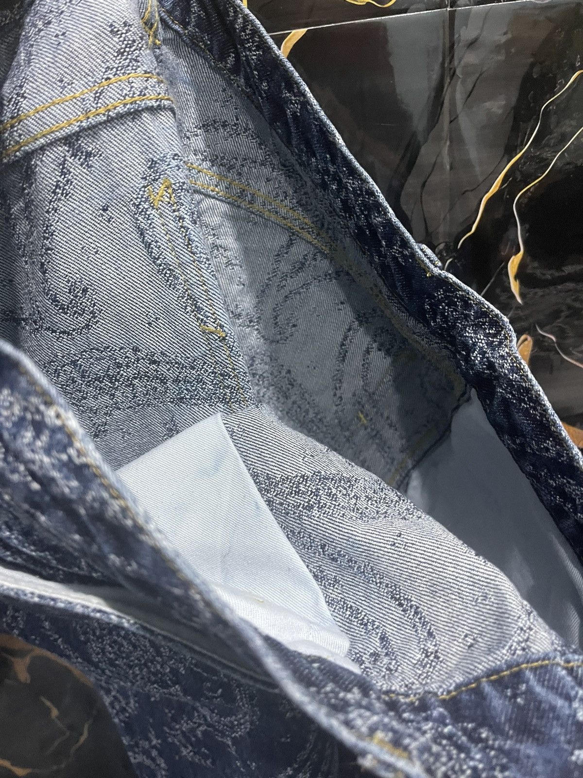 Needles Needles Paisly Denim Pant Size US 33 - 7 Thumbnail