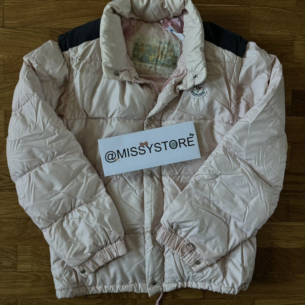 Moncler × Vintage Vintage Moncler Puffer Goose Down Jacket Pink Shiny 2in1 Size M / US 6-8 / IT 42-44 - 16 Thumbnail