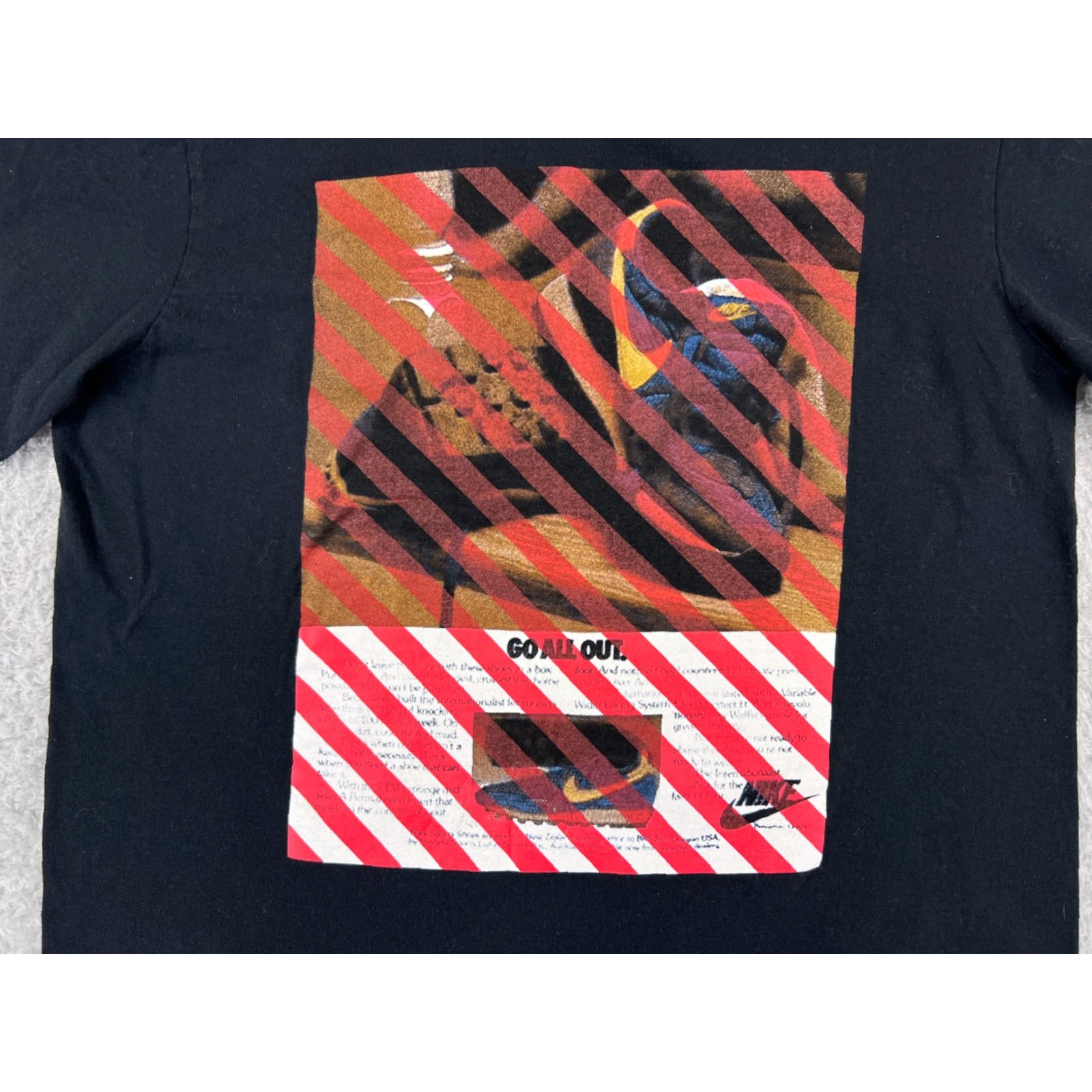 Nike Nike Shirt Mens M Black 1980s Nike Dri-Fit Short Sleeve Cotton Shirt Size US M / EU 48-50 / 2 - 3 Thumbnail