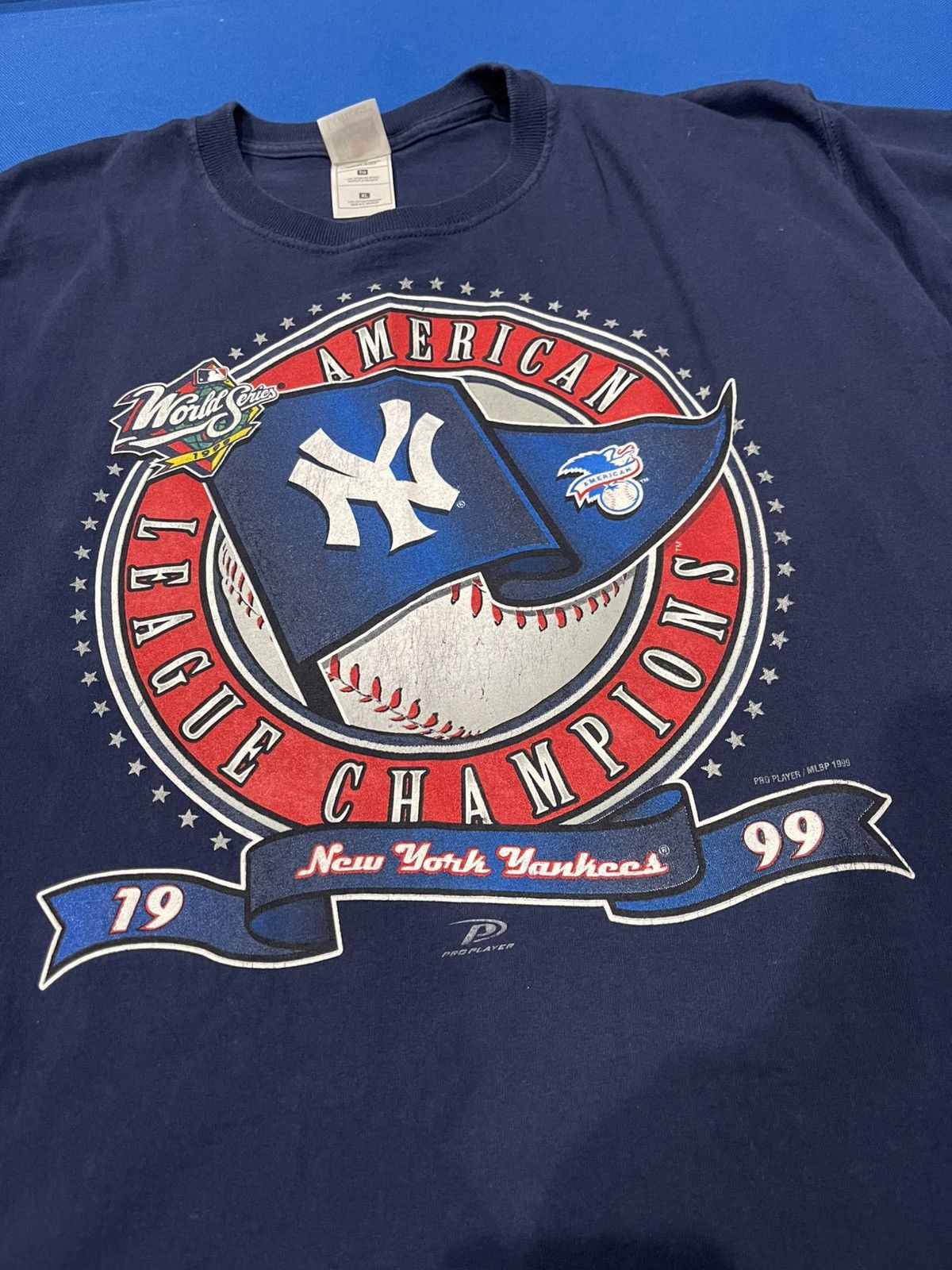 Fruit Of The Loom × MLB × Pro Player New York Yankees Tee Shirt Size US XL / EU 56 / 4 - 2 Thumbnail