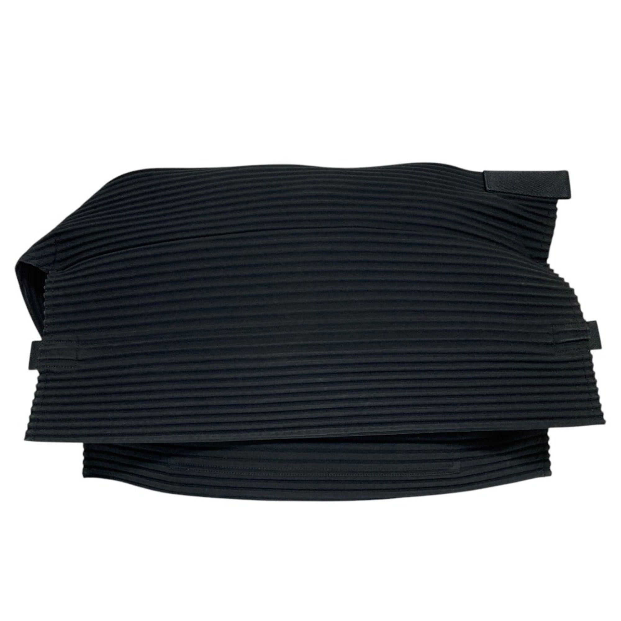 Issey Miyake HOMME PLISSE ISSEY MIYAKE Pleats Easy Handbag HP04AG508 Black (Men's & Women's) Size ONE SIZE - 1 Thumbnail